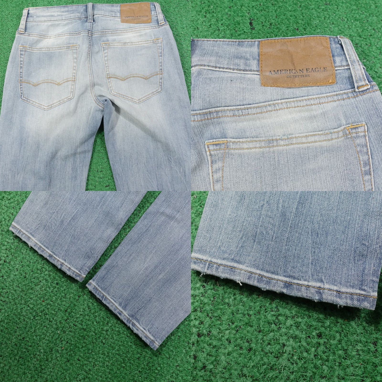 American Eagle Outfitters American Eagle Mens Jeans Size 28x32 Straight Fit Cotton Blue Vintage-Inspired Fashion Size US 28 / EU 44 - 8 Thumbnail
