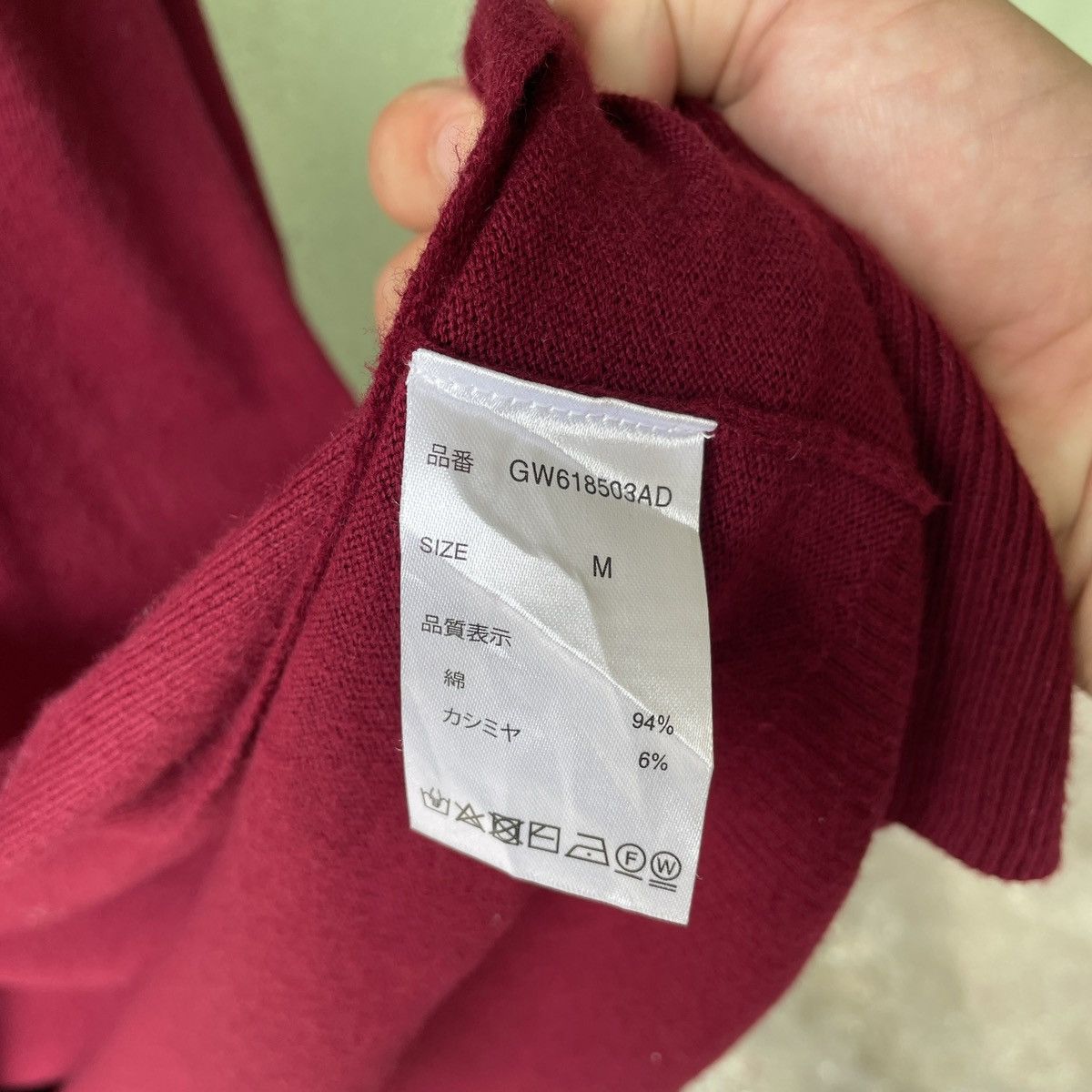 Aran Isles Knitwear × Global Work × Japanese Brand Vintage Global Work Japanese Maroon Long Cardigan Knitwear Size US M / EU 48-50 / 2 - 6 Thumbnail