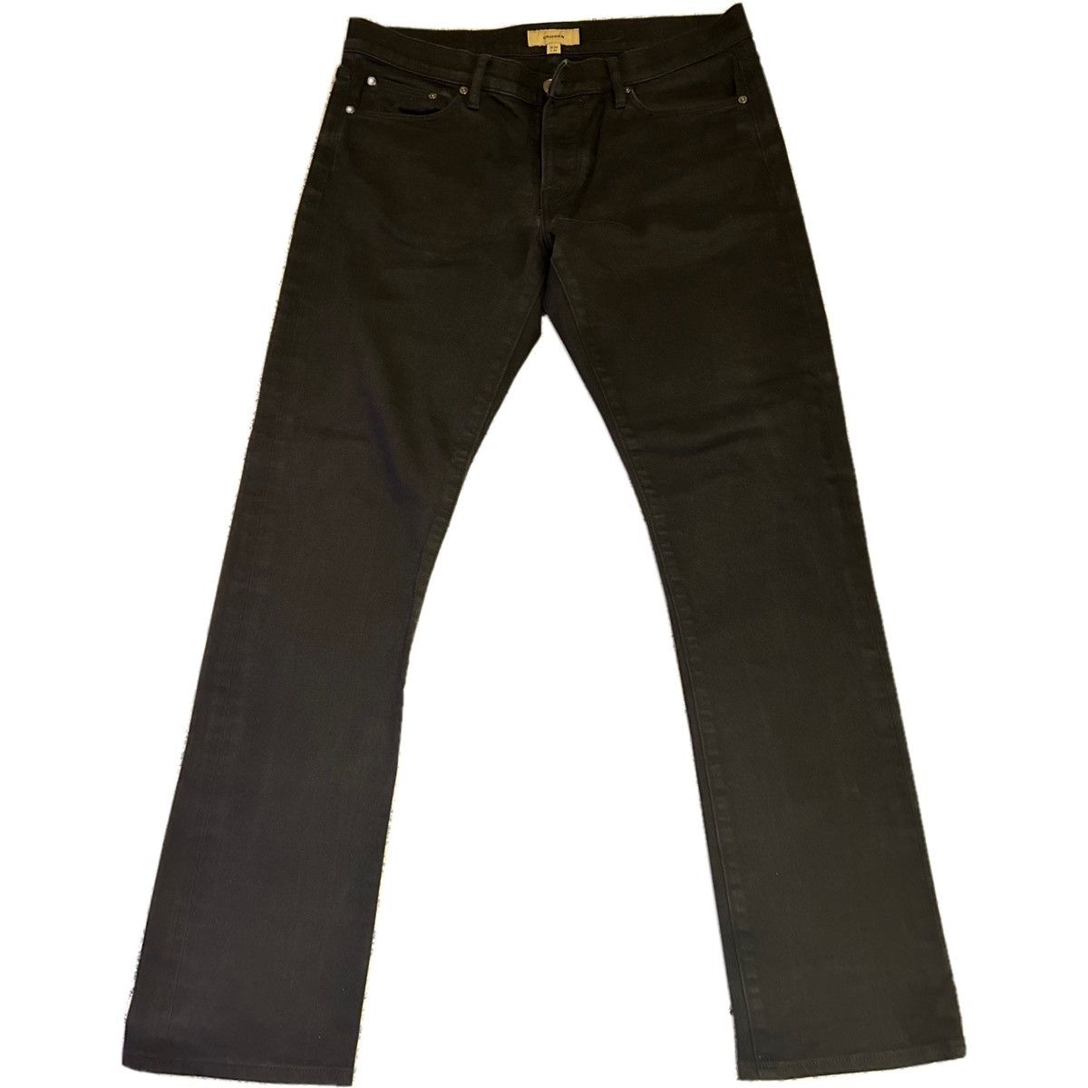Burberry × Designer Burberry London England Black Straight Leg Denim Size US 34 / EU 50 - 1 Thumbnail
