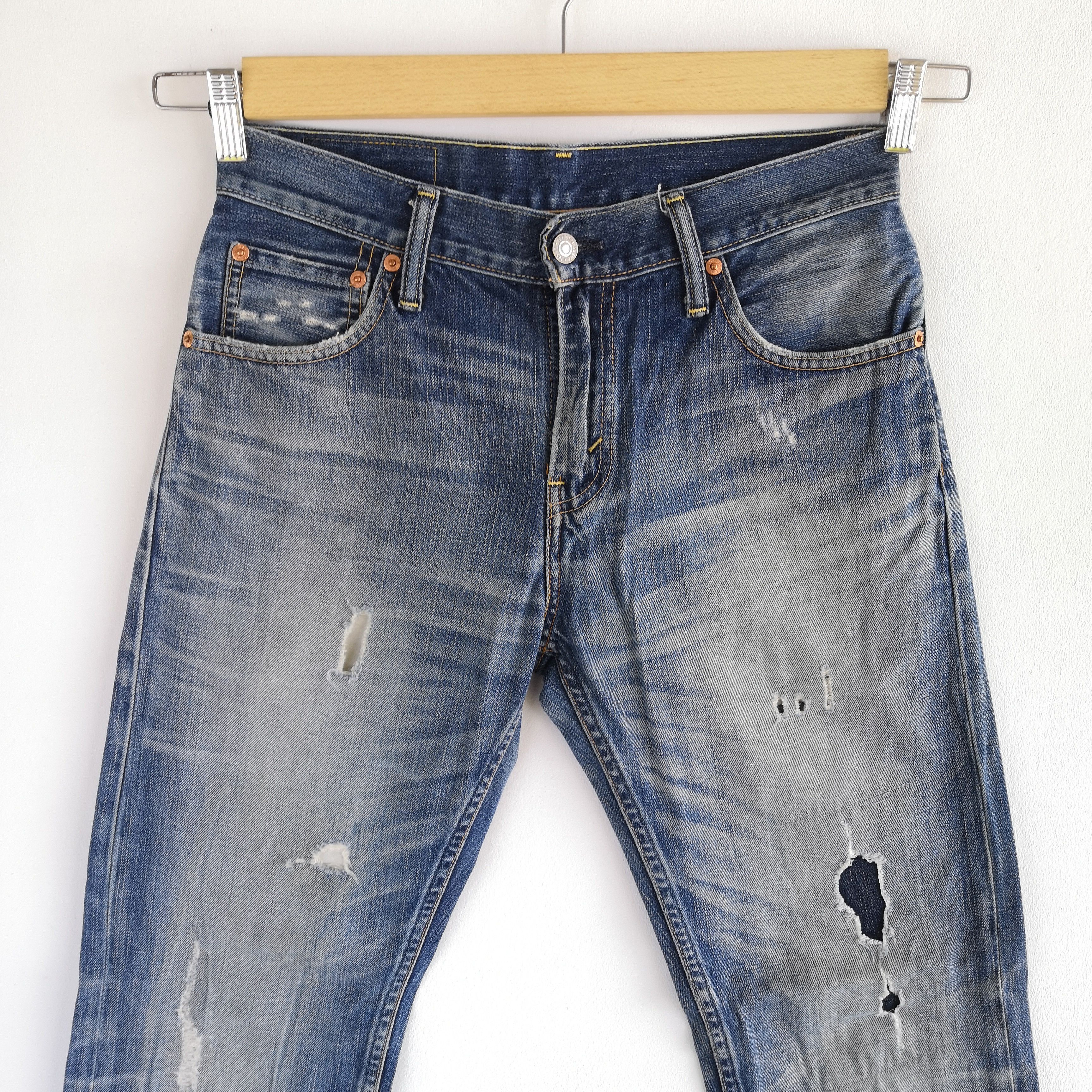 Levi's Vintage Levis Jeans Levi's 505 Distressed Denim Pants Size 28" / US 6 / IT 42 - 3 Thumbnail