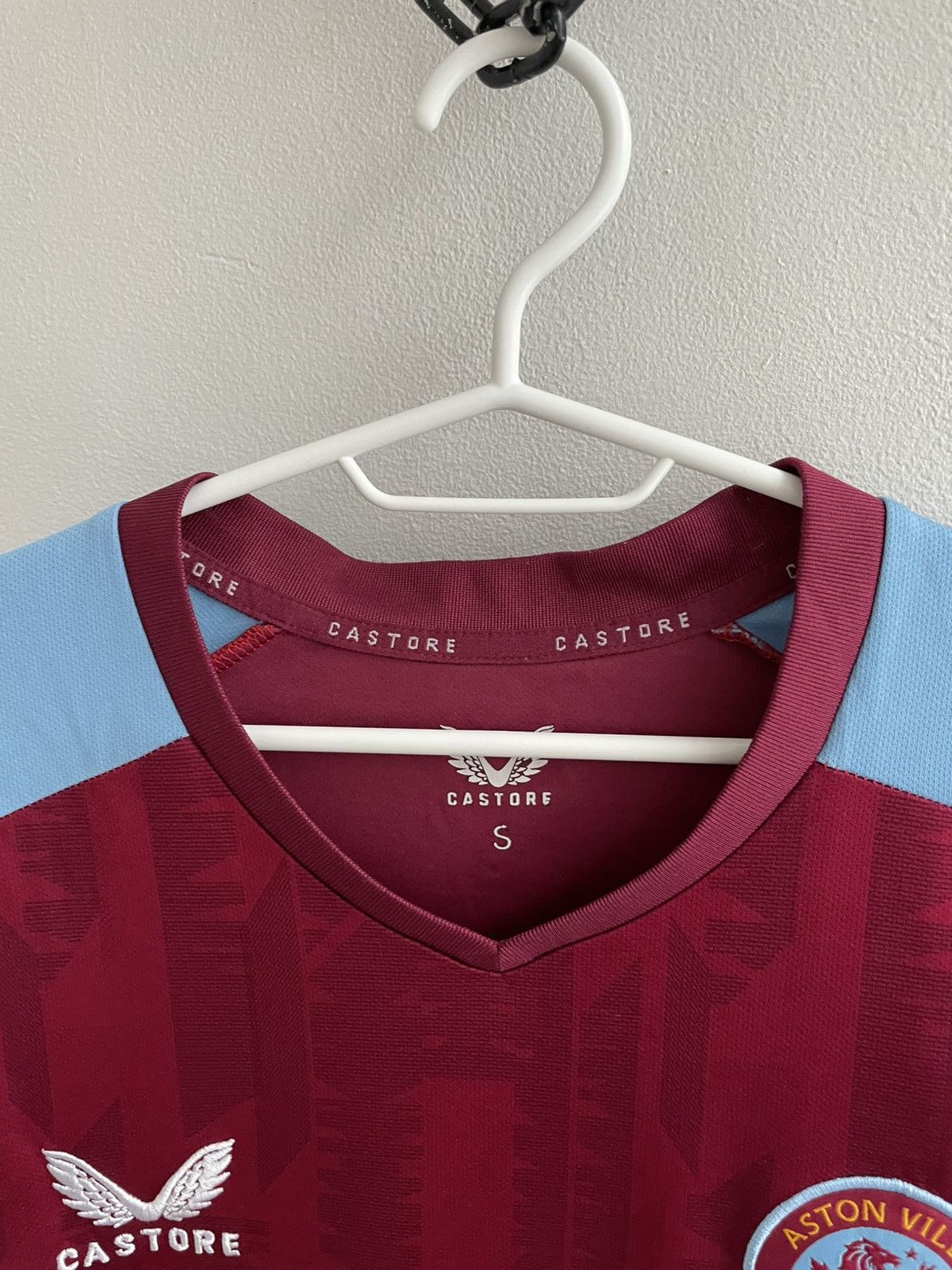 Castore Aston Villa 2023 2024 Home Football Shirt Soccer Jersey Size US S / EU 44-46 / 1 - 9 Thumbnail