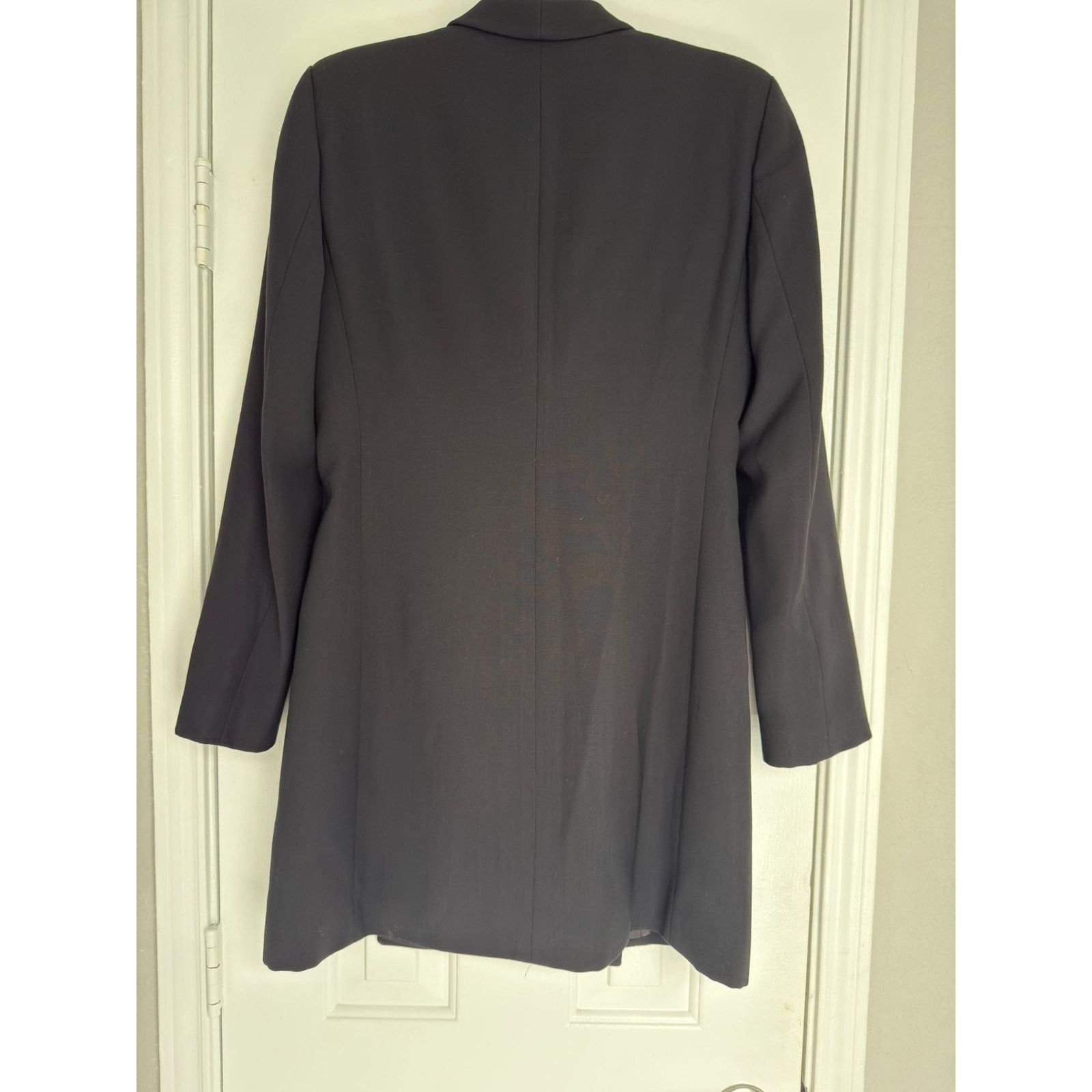 Emporio Armani Vintage Black Emporio Armani 1973 Womens Jacket Dress Coat Size L / US 10 / IT 46 - 4 Thumbnail