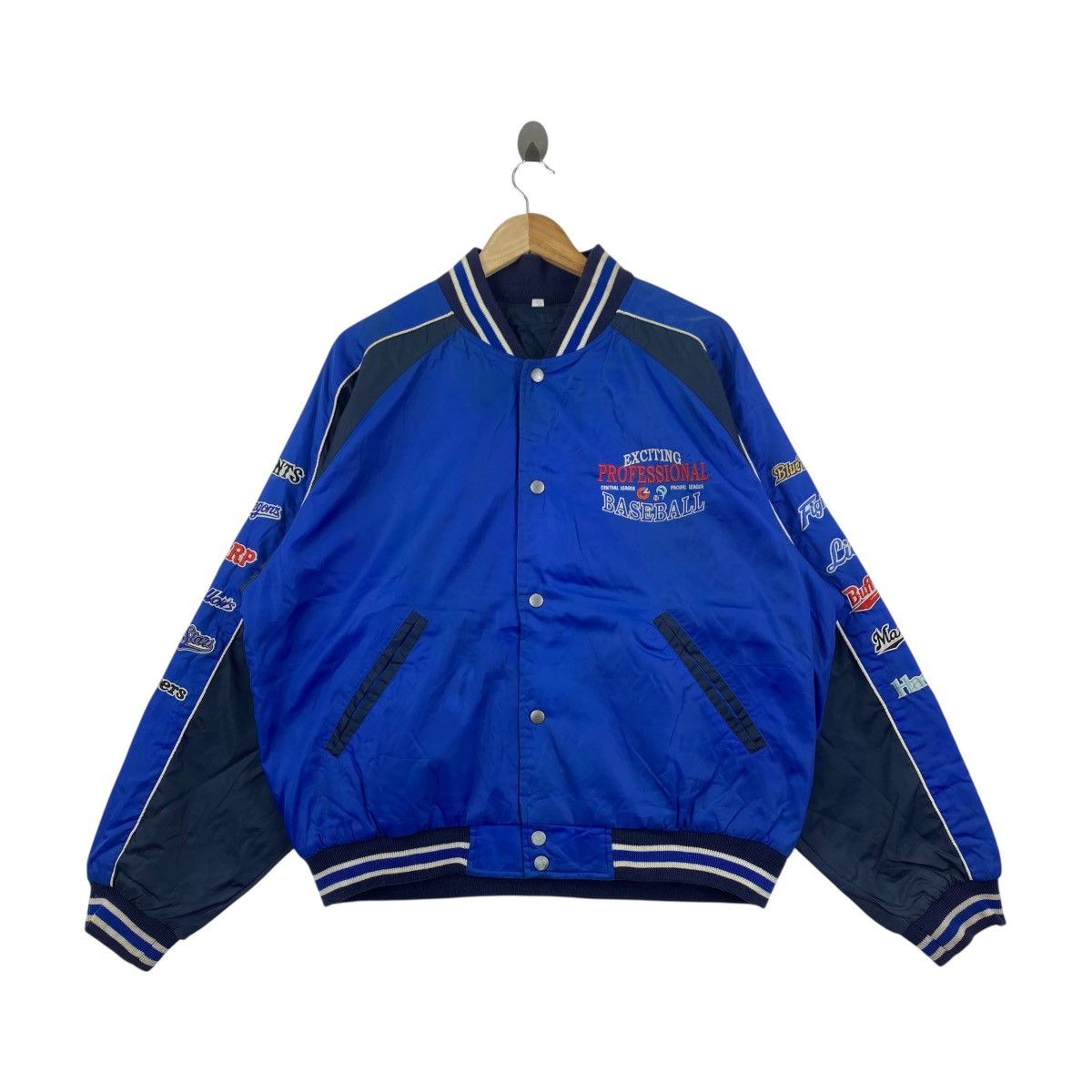 MLB Vintage Professional Baseball Jacket Central League Pacific Size US XXL / EU 58 / 5 - 1 Thumbnail