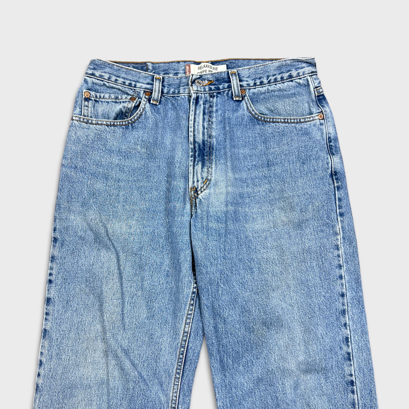Levi's × Vintage Levi's 550 Jeans 34x31 Relaxed Light Wash Baggy Denim Pants Size US 34 / EU 50 - 2 Thumbnail