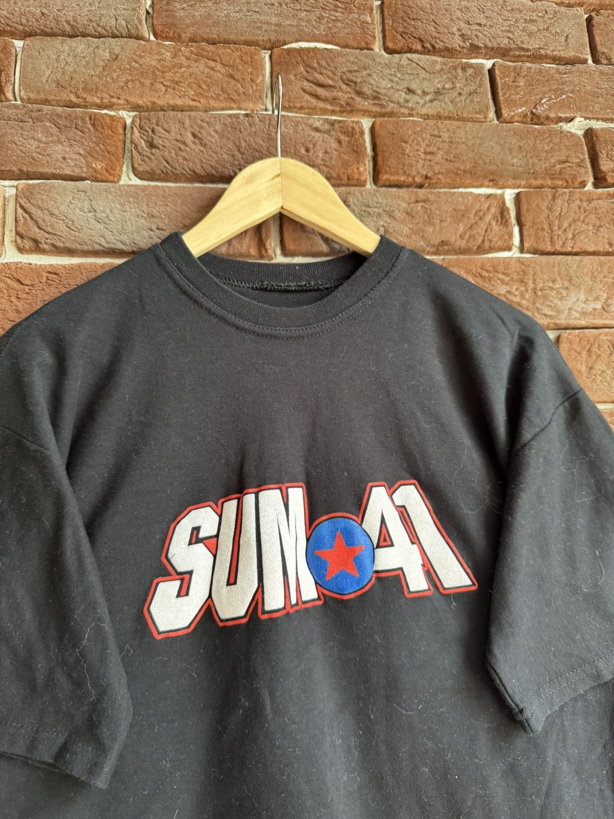 Band Tees × Vintage Vintage Y2K Sum 41 Flames Rock Metal Band Black Tshirt M Size US M / EU 48-50 / 2 - 6 Thumbnail