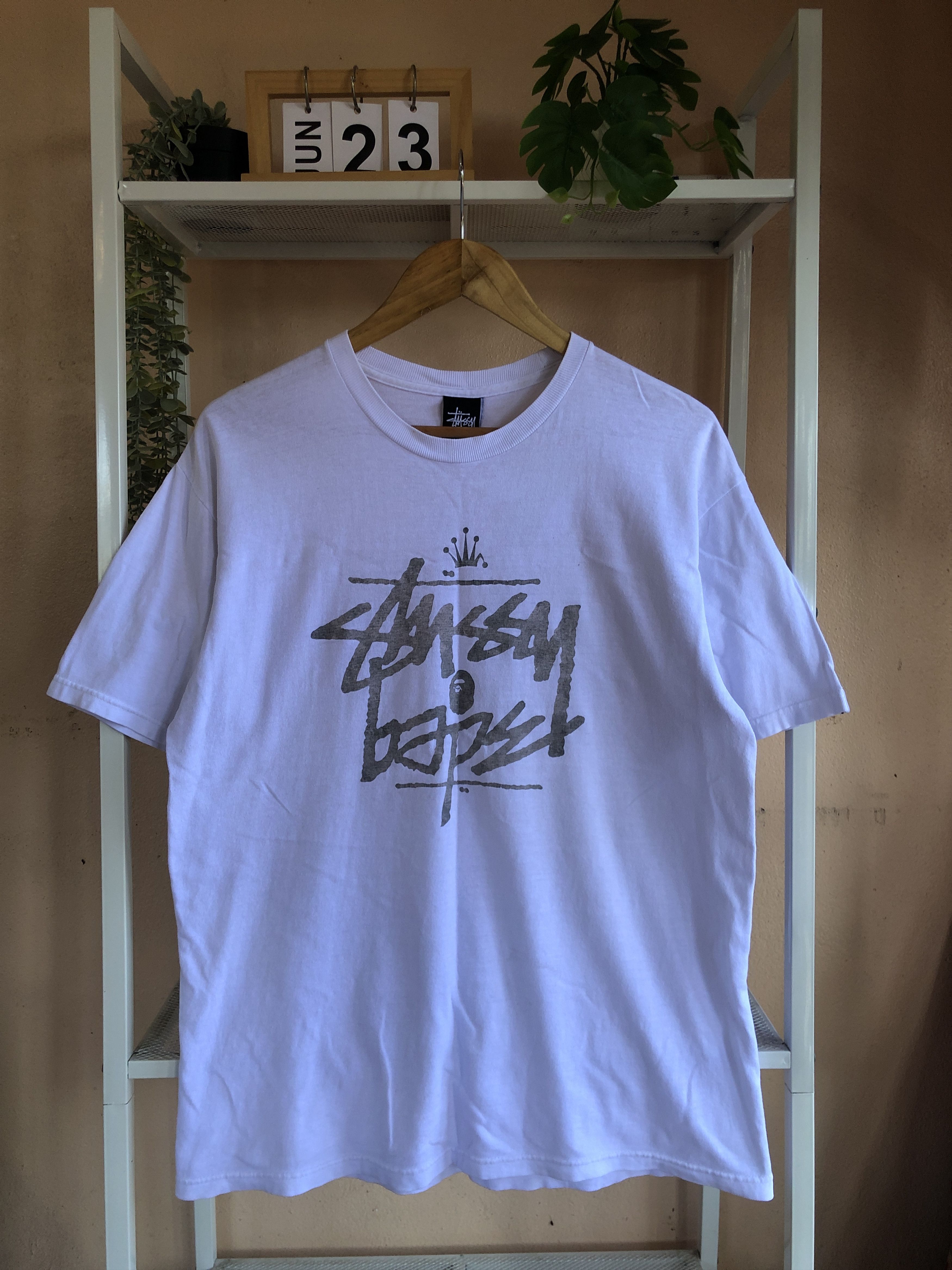Bape × Stussy Bape x Stussy Sharkman Tee | Grailed