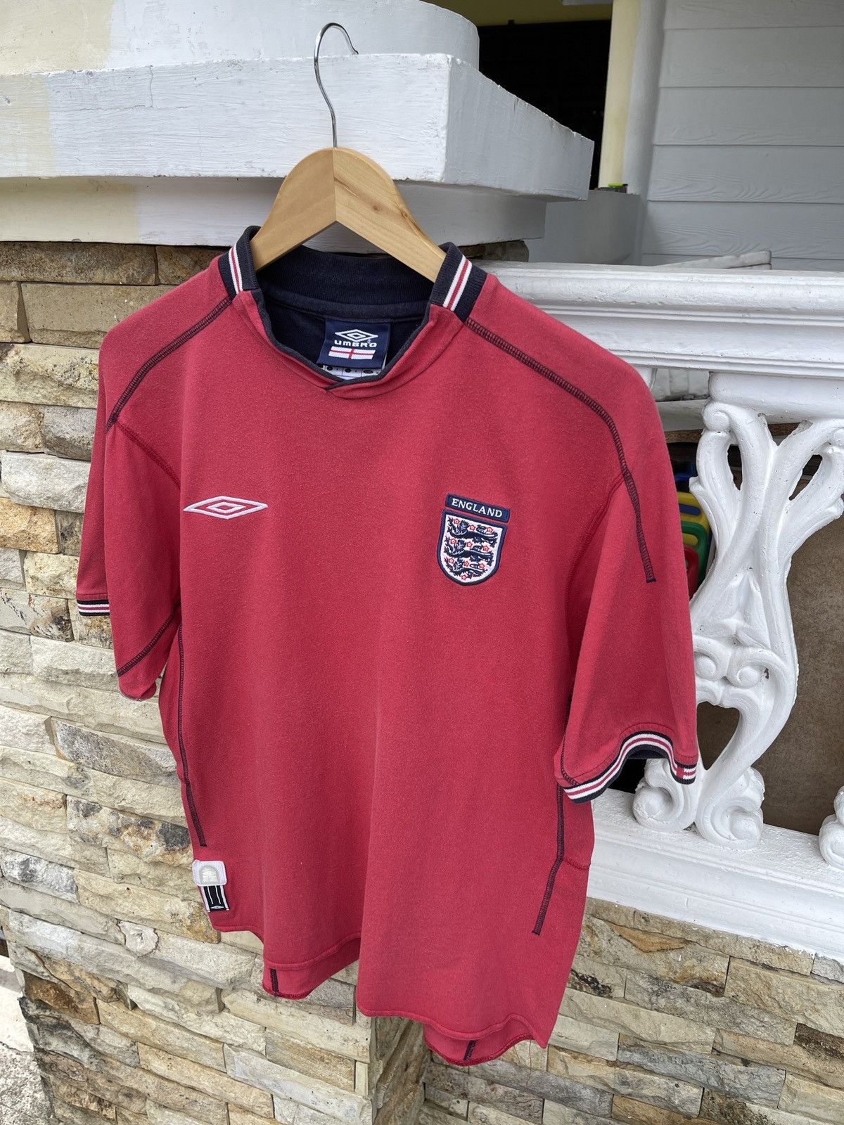 Umbro Last Drop🔥Rare🔥Vintage Y2K ENGLAND Cotton T Shirt Size US L / EU 52-54 / 3 - 3 Thumbnail