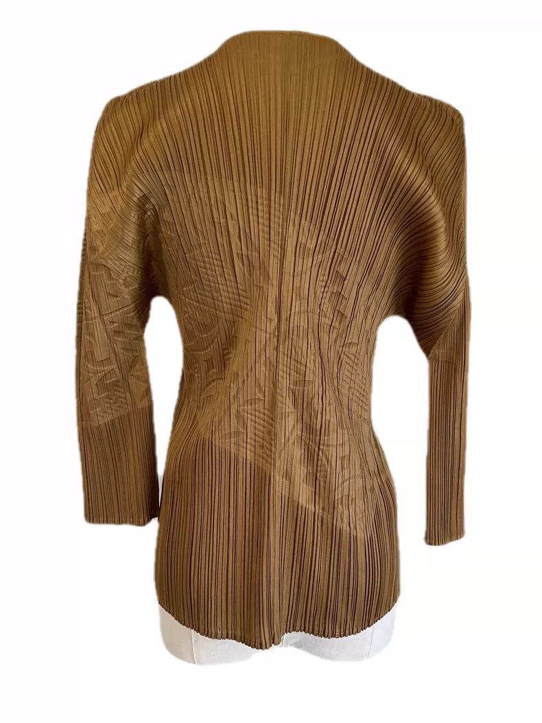 Issey Miyake Issey Miyake size:3 Brown pleated coat Size M / US 6-8 / IT 42-44 - 4 Thumbnail