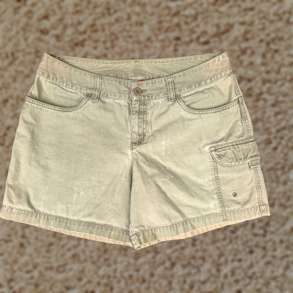 The North Face The North Face Shorts Womens 10 Beige Cargo 100% Cotton Hike Camp Fishing 32x6 Size 32" / US 10 / IT 46 - 1 Thumbnail