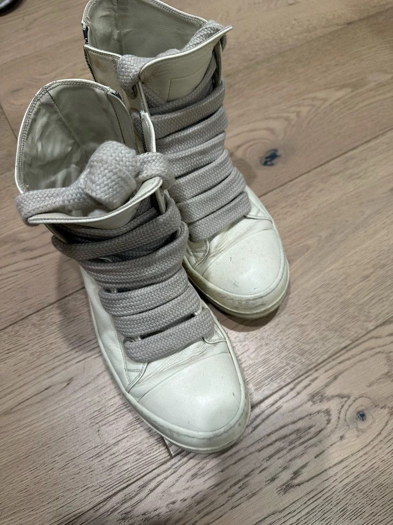 Rick Owens Rick Owens High Top Sneakers with Grey Laces-dmc Size US 10.5 / EU 43-44 - 1 Thumbnail