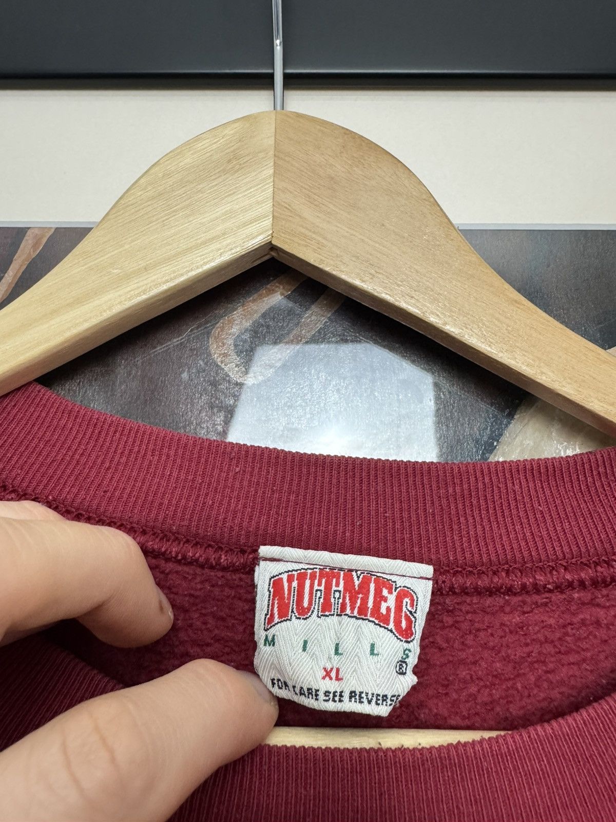 NHL Vintage 90s Nutmeg Mighty Ducks NHL Hockey Crewneck Rare Size US XL / EU 56 / 4 - 4 Thumbnail