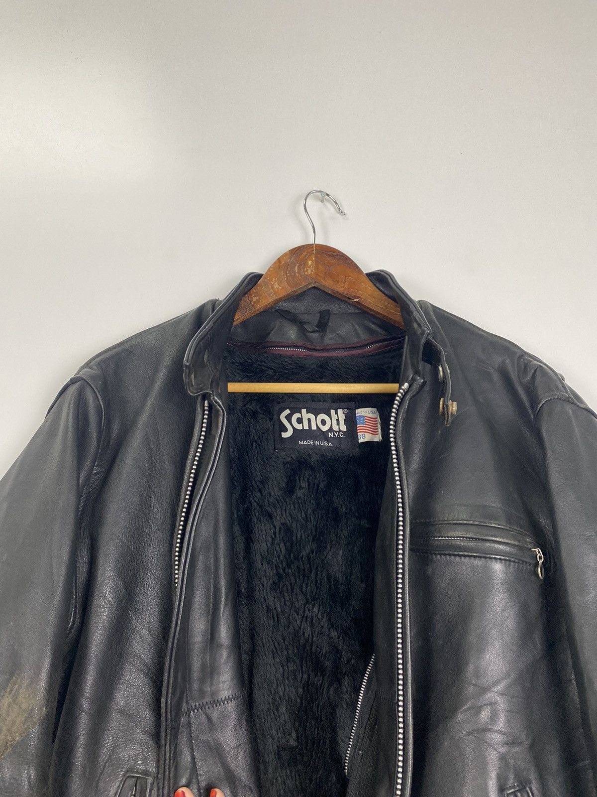 Schott Vintage 90’s Schott NYC Made USA jacket Size US M / EU 48-50 / 2 - 8 Thumbnail