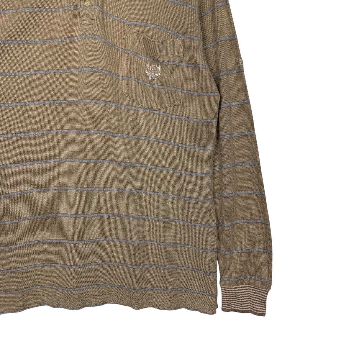MCM Vintage 90’s MCM LEGERE Striped Long Sleeve Polos #2605-C117 Size US L / EU 52-54 / 3 - 4 Thumbnail