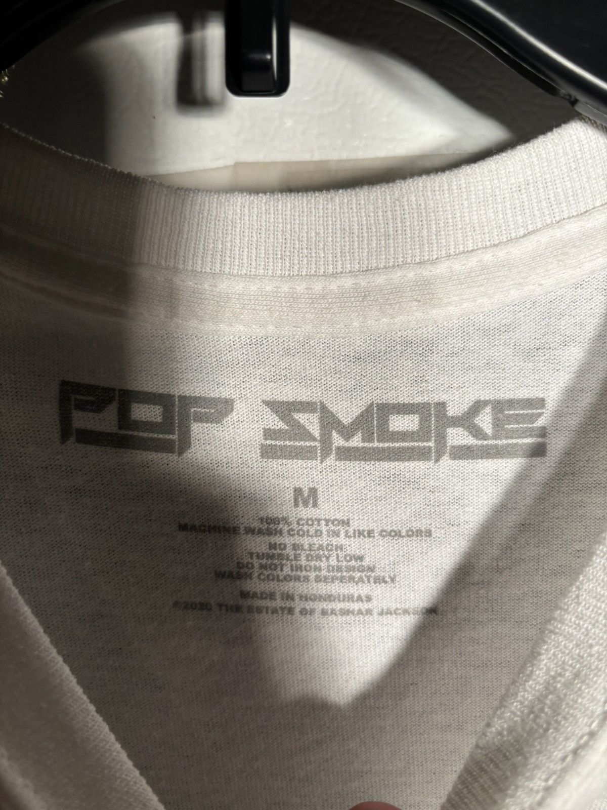 Rap Tees Pop Smoke - White tee shirt homage Size US M / EU 48-50 / 2 - 3 Thumbnail