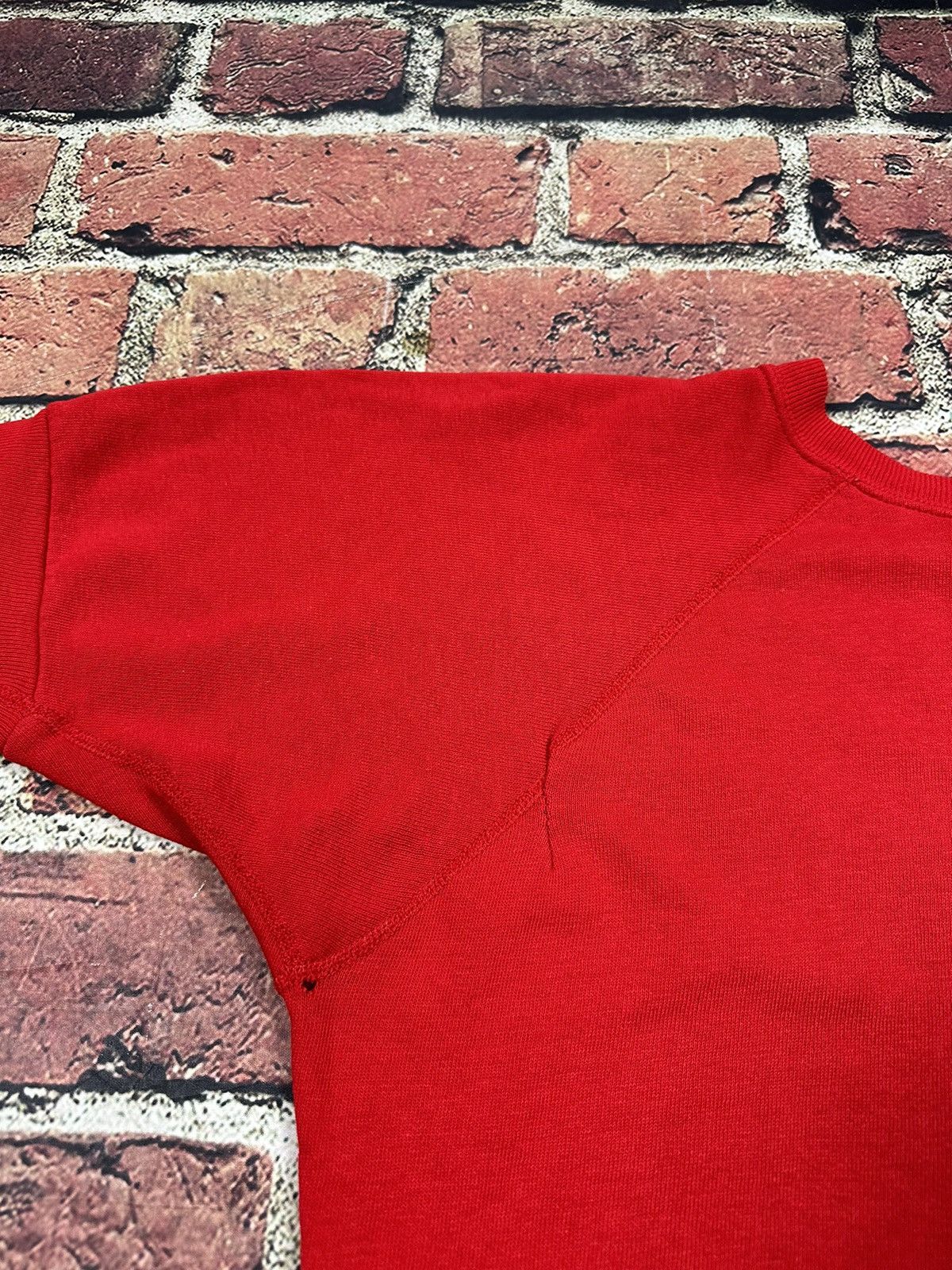 Tultex × Vintage Vintage Tultex Sweatshirt Short Sleeve Crewneck Blank Size US L / EU 52-54 / 3 - 9 Thumbnail