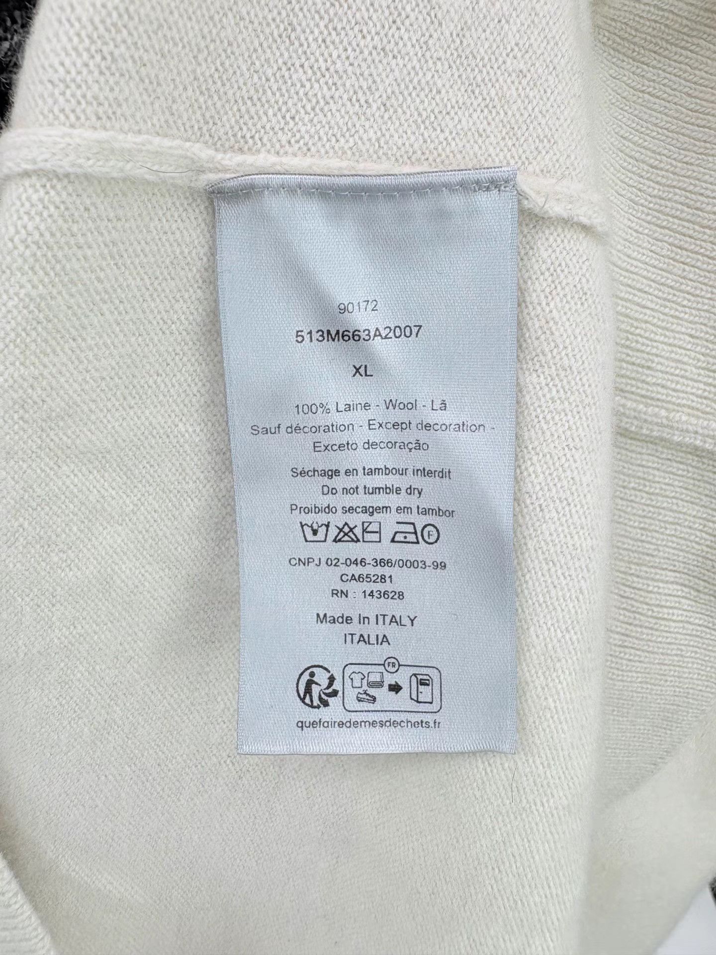 Dior DIOR New Logo Embroidered Wool Knit Sweater K1 Size US XL / EU 56 / 4 - 4 Thumbnail