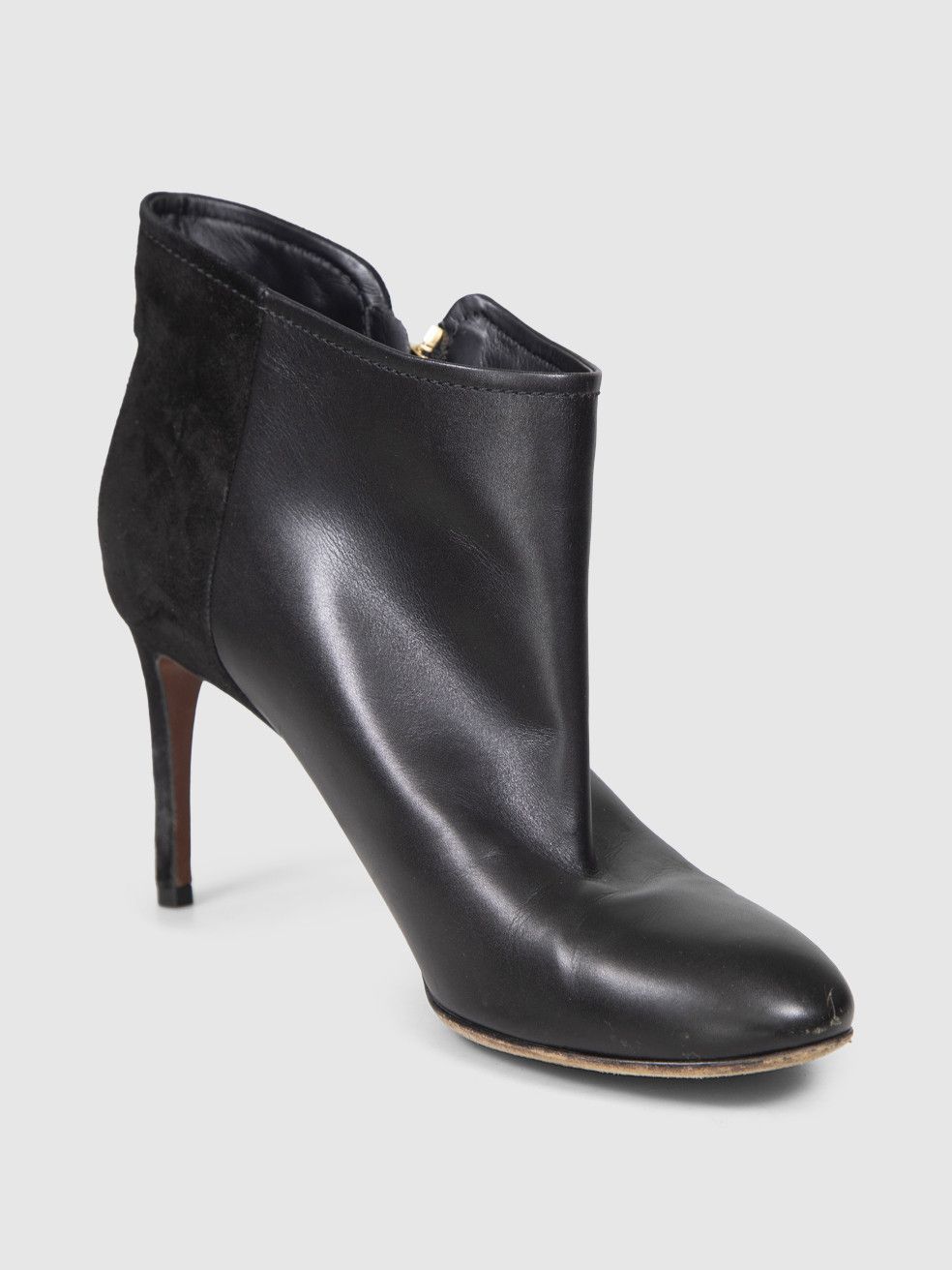 Louis Vuitton Black Leather Ankle Heeled Boots Size US 9 / IT 39 - 1 Thumbnail
