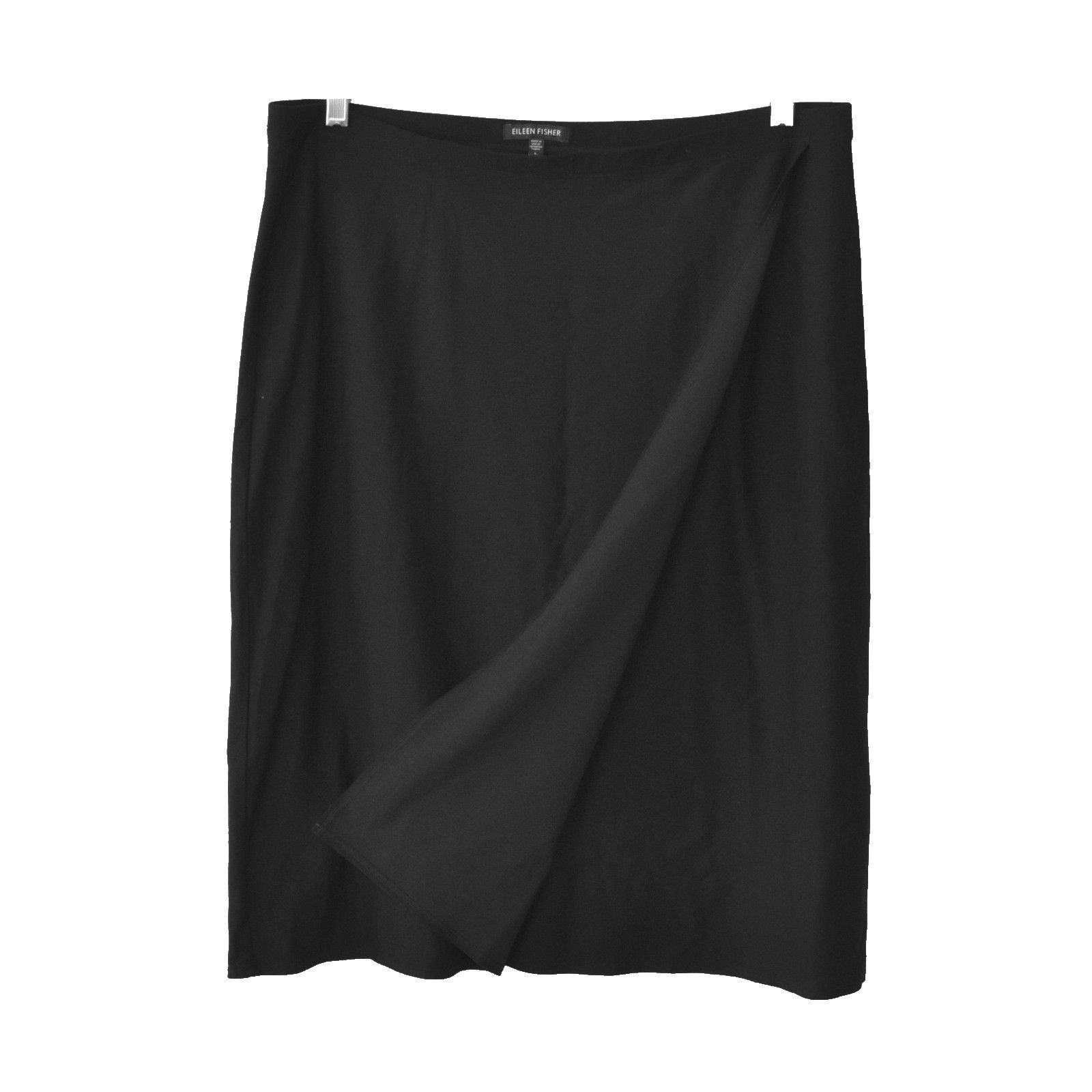 Eileen Fisher EILEEN FISHER Stretch Rayon Blend Wrap Pencil Skirt Size L Size 35" - 2 Thumbnail