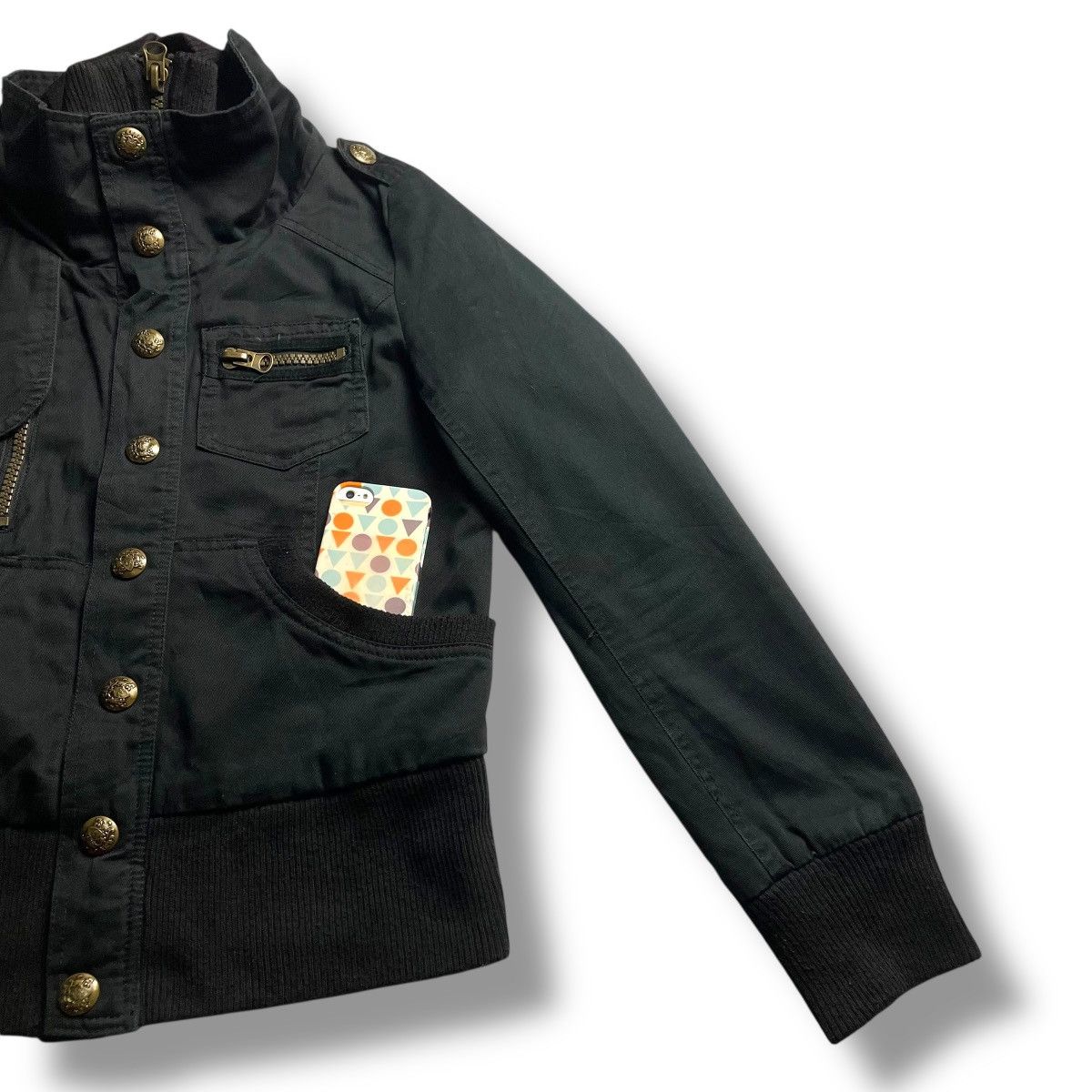 If Six Was Nine 🇯🇵 GRAZIE PUNK GOTHIC BUTTON UP FULL ZIP JACKET Size M / US 6-8 / IT 42-44 - 7 Thumbnail