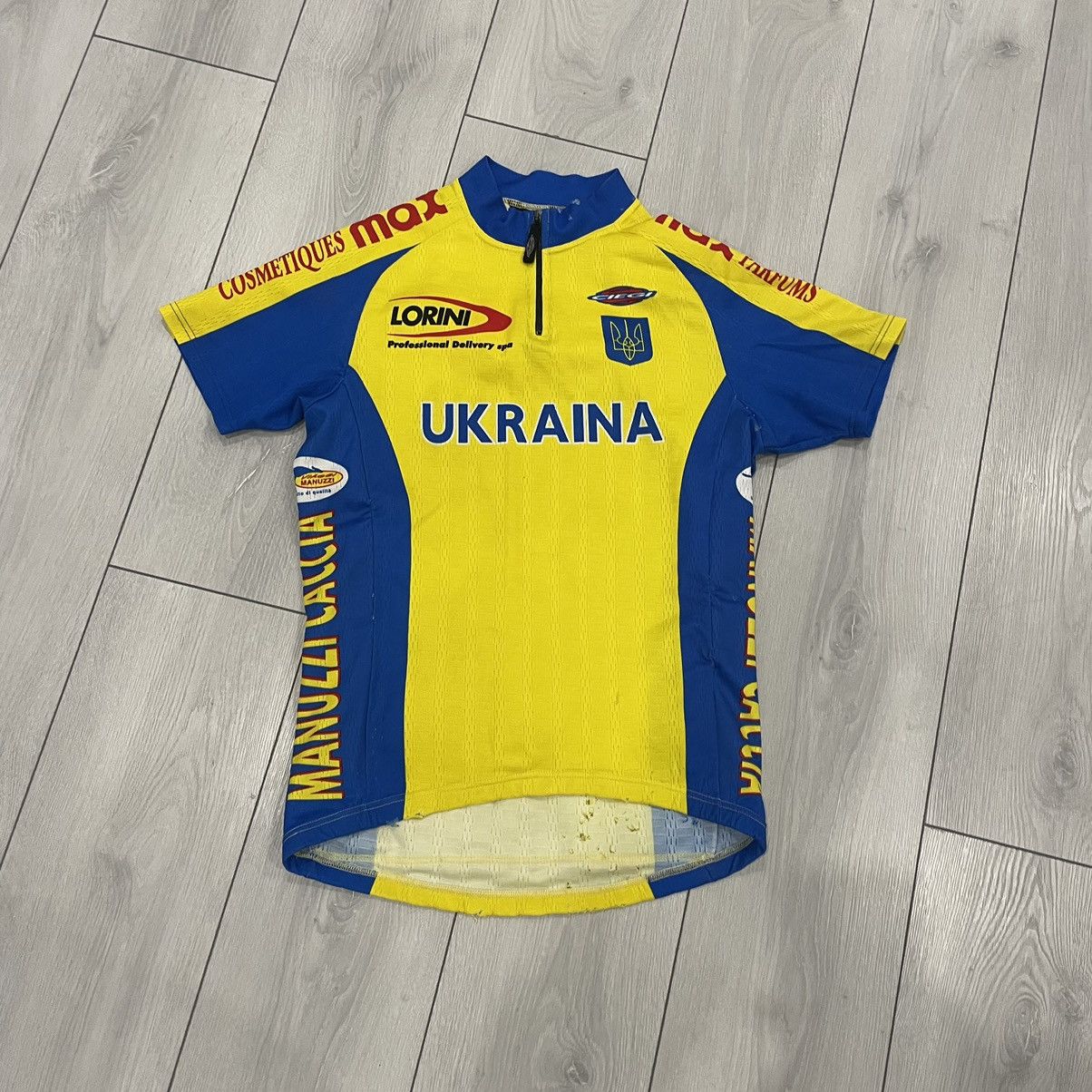 Vintage UKRAINE 90s cycle velo jersey tee shirt ciegi lorini Ukraina Size US M / EU 48-50 / 2 - 1 Thumbnail