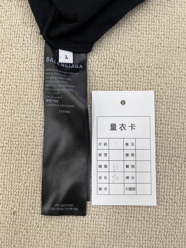 Balenciaga Balenciaga Solid color letter printed round neck short sle Size US S / EU 44-46 / 1 - 5 Thumbnail