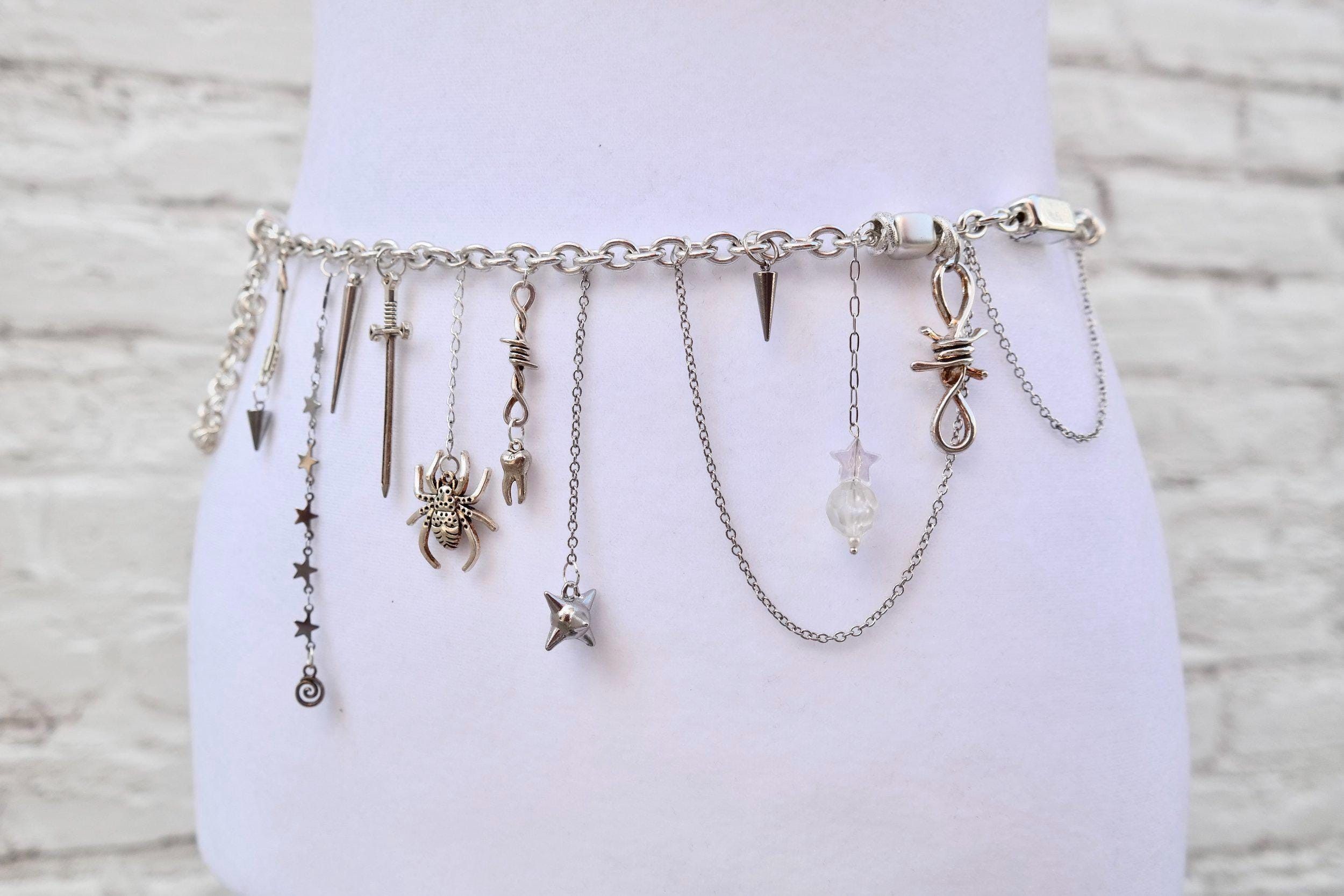 Handmade Edgy Silver Waist Chain Size ONE SIZE - 1 Thumbnail