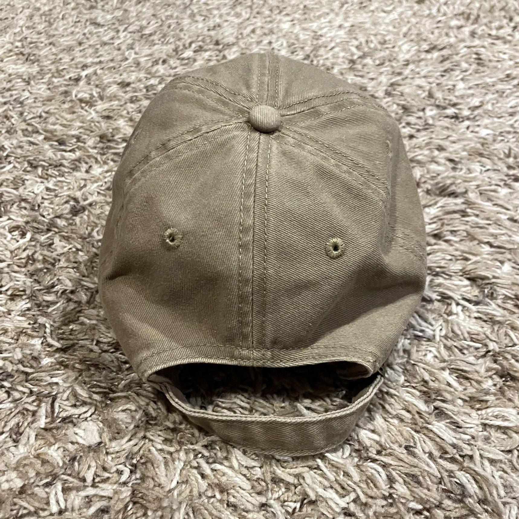 Vuori Vuori Baseball Cap One Size Tan Twill Logo Embroidered Casual Mens Hat Strap Back Adjustable Vintage No Size ONE SIZE - 6 Thumbnail