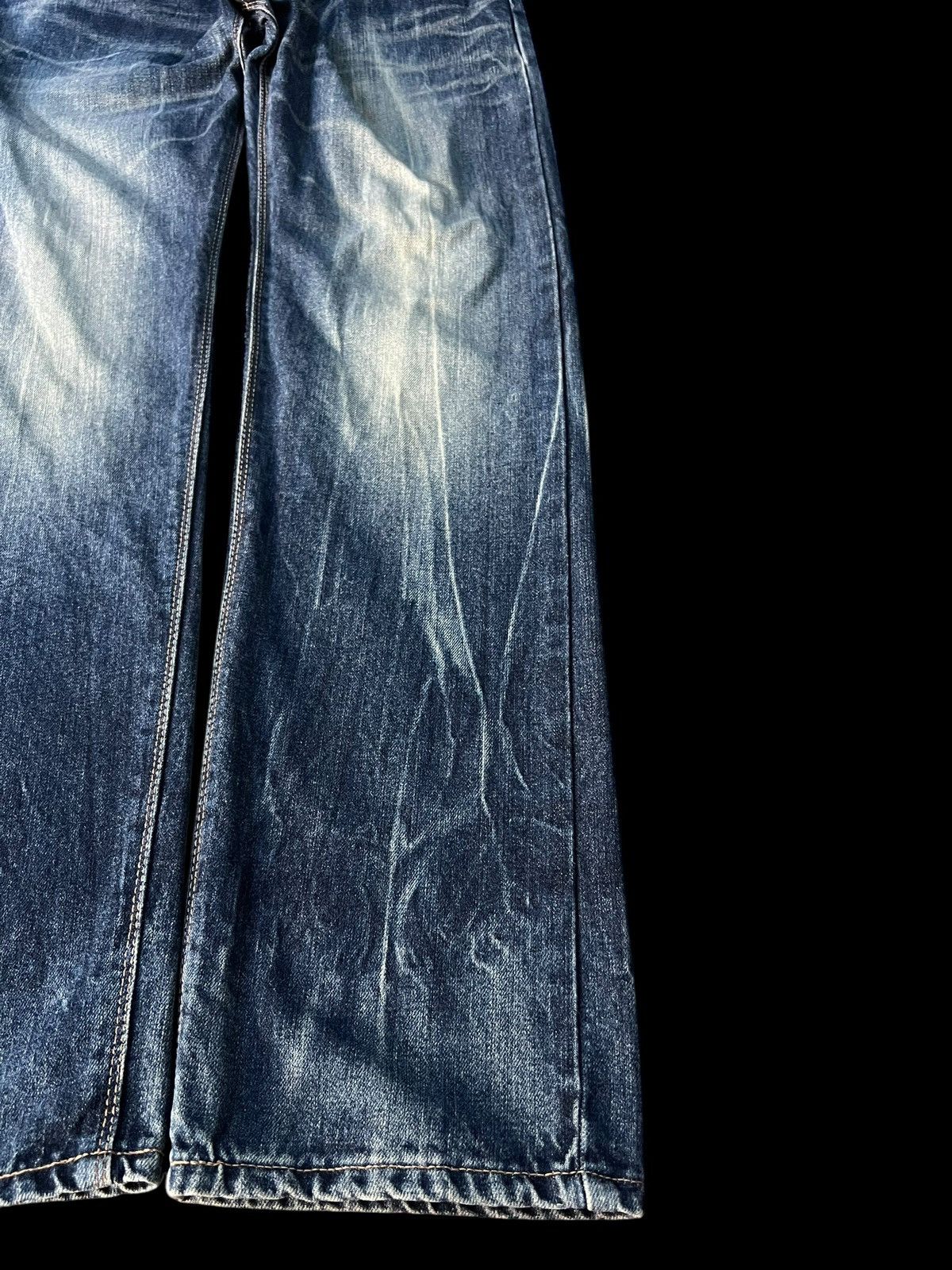 Edwin × If Six Was Nine × Le Grande Bleu (L.G.B.) EDWIN EXCLUSIVE VINTAGE BLUE DENIM NICE DESIGN VERY RARE Size US 33 - 4 Thumbnail