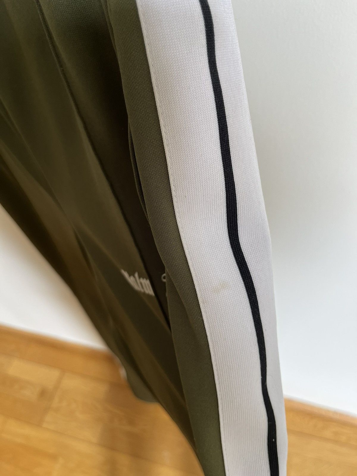 Palm Angels Palm Angels Classic Track Pants Green Military / White Size US 34 / EU 50 - 6 Thumbnail