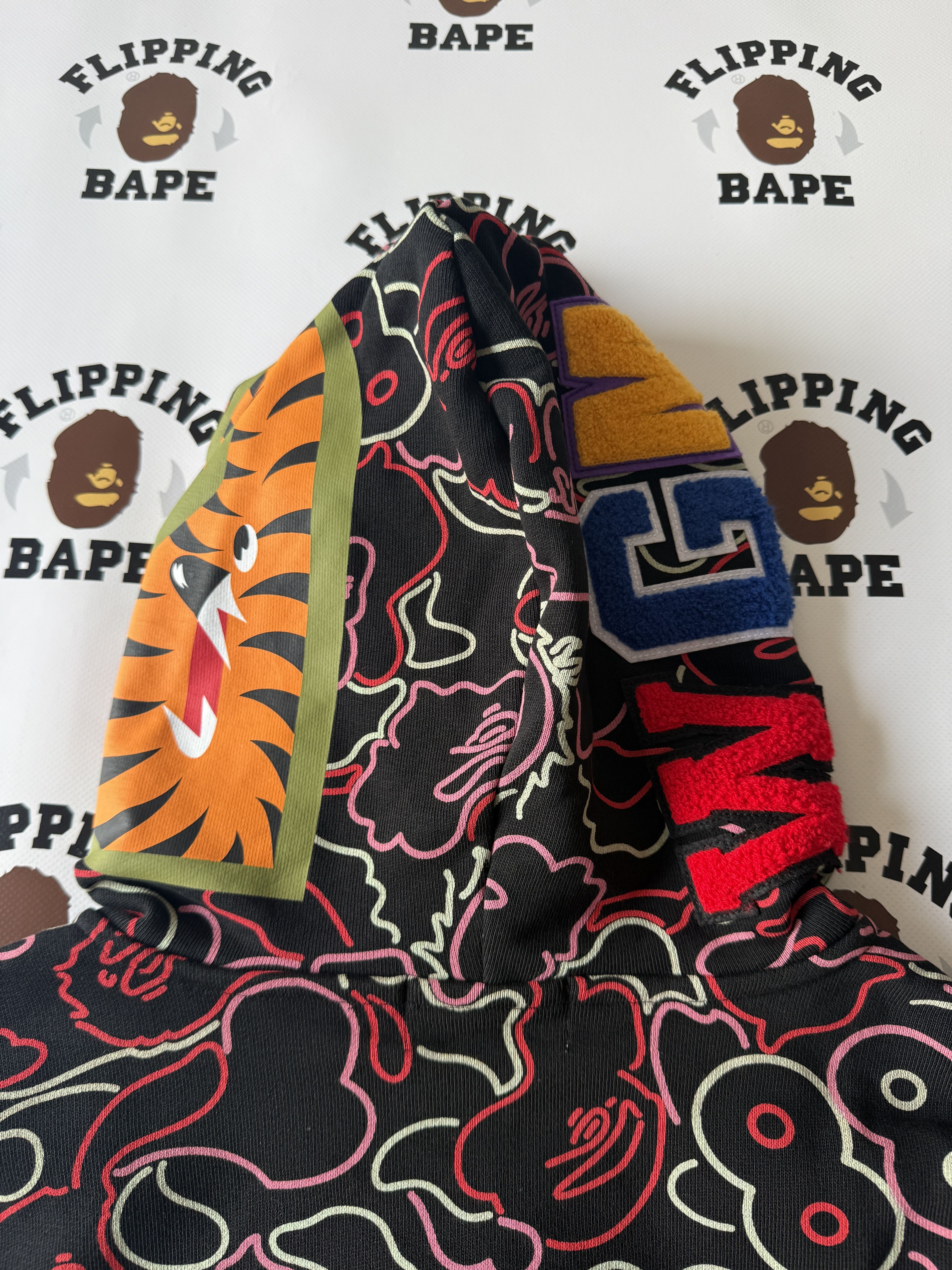 Bape BAPE X 88RISING GLOW IN THE DARK CAMO SHARK FULL ZIP HOODIE Size US M / EU 48-50 / 2 - 8 Thumbnail