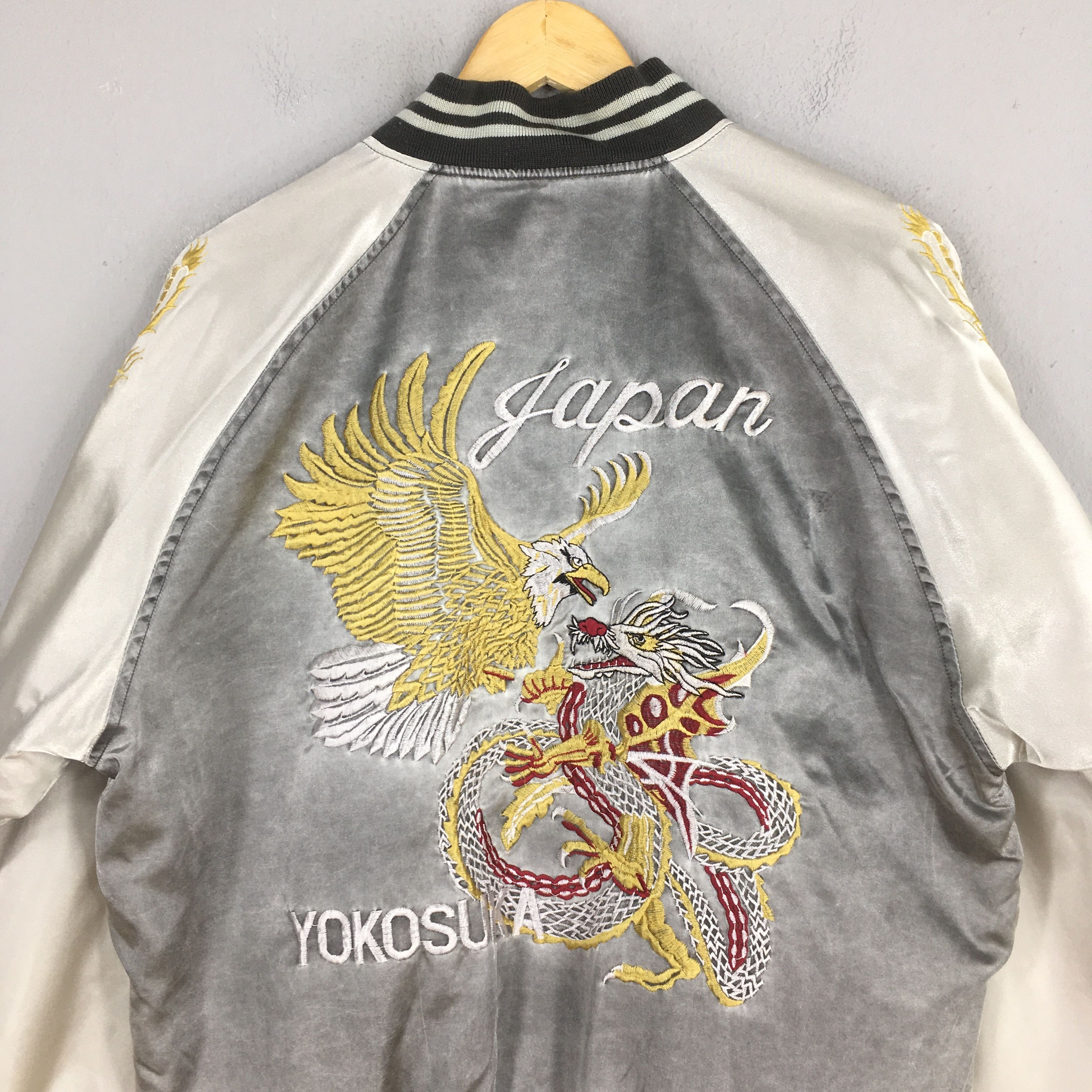 Japanese Brand Vintage 1990s Sukajan Japan Phoenix Eagle Jacket Large Size US L / EU 52-54 / 3 - 8 Thumbnail