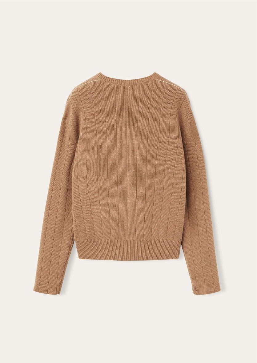 Loro Piana o1srvl11e0725 FAO2833 Baby Cashmere V-Neck Sweater in Brown Size S / US 4 / IT 40 - 5 Thumbnail
