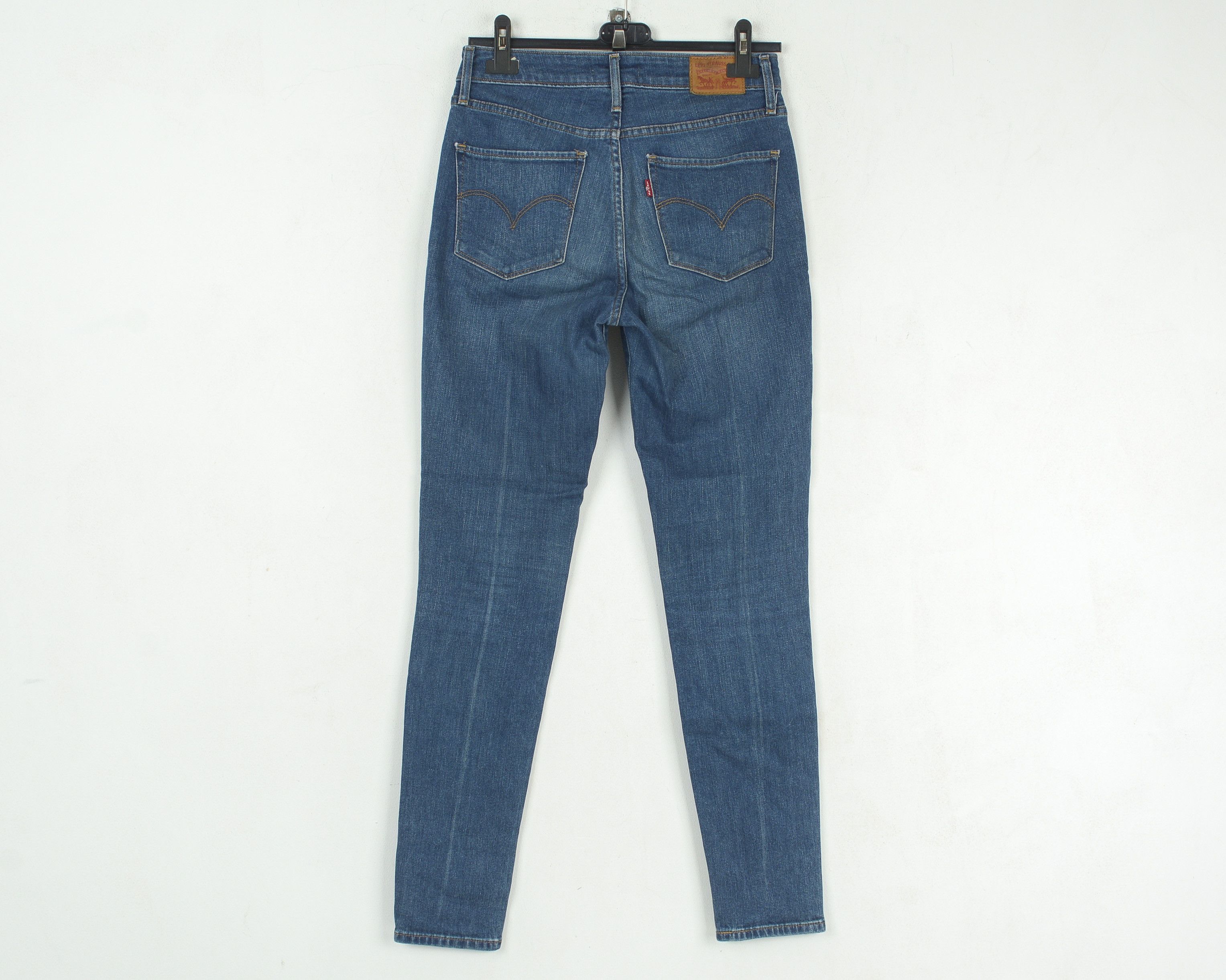 Levi's 721 High Rise Skinny W27 L32 Slim Jeans Denim Trousers Pants Size 27" / US 4 / IT 40 - 2 Thumbnail