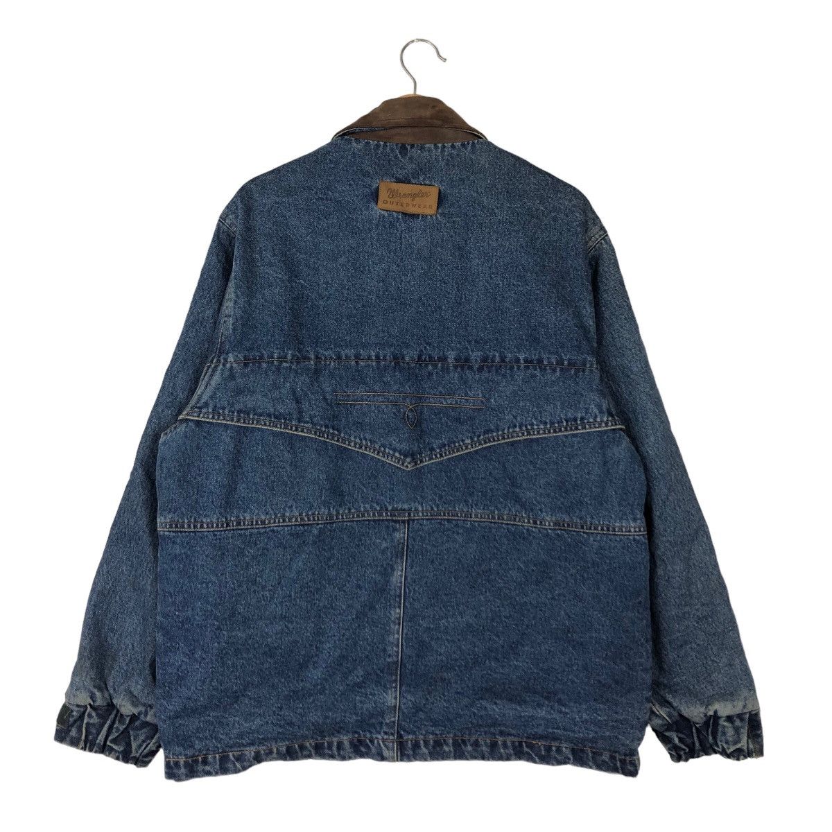 Wrangler 🔥90’s DENIM CHORE JACKET WRANGLER USA TARTAN DESIGN LINING Size US S / EU 44-46 / 1 - 7 Thumbnail