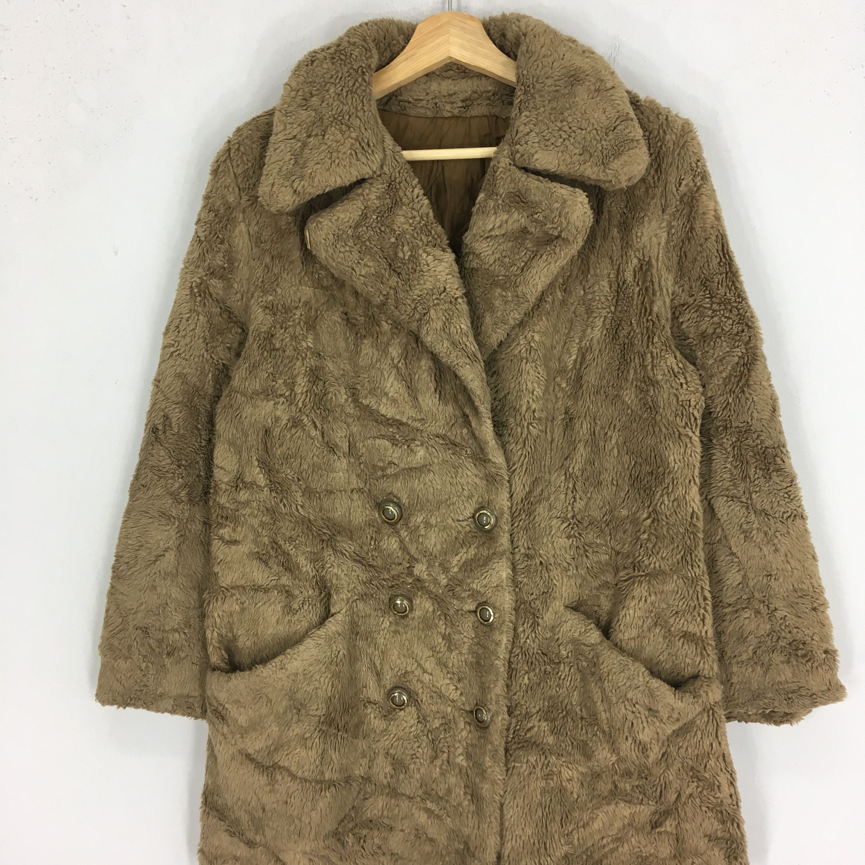 Sears Vintage 80's Sears Pea Coat Bulky Fleece Jacket Outerwear Size US M / EU 48-50 / 2 - 3 Thumbnail