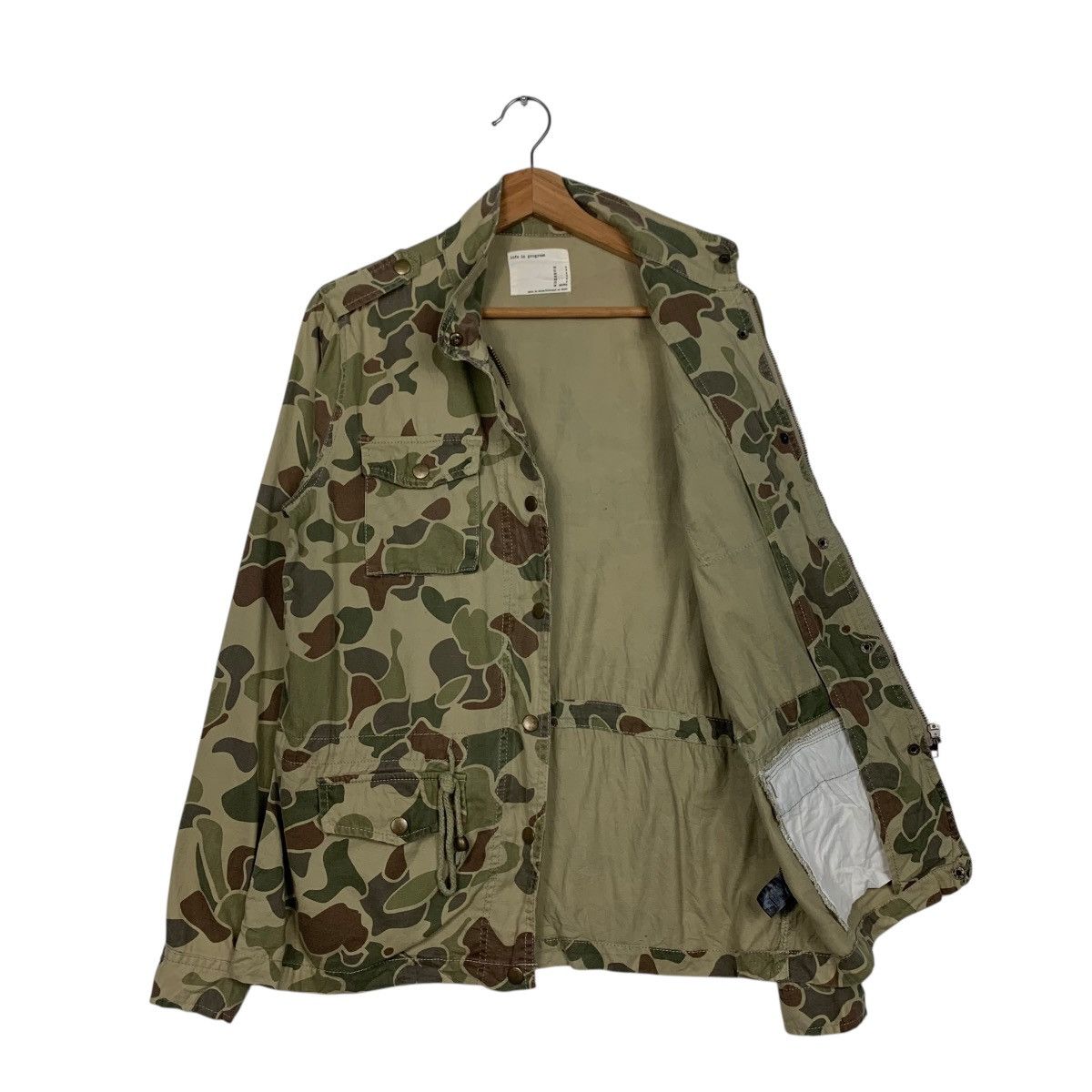 Japanese Brand LIFE IN PROGRESS Four Pocket Camo Chore Jacket #1575-C70 Size US S / EU 44-46 / 1 - 9 Thumbnail