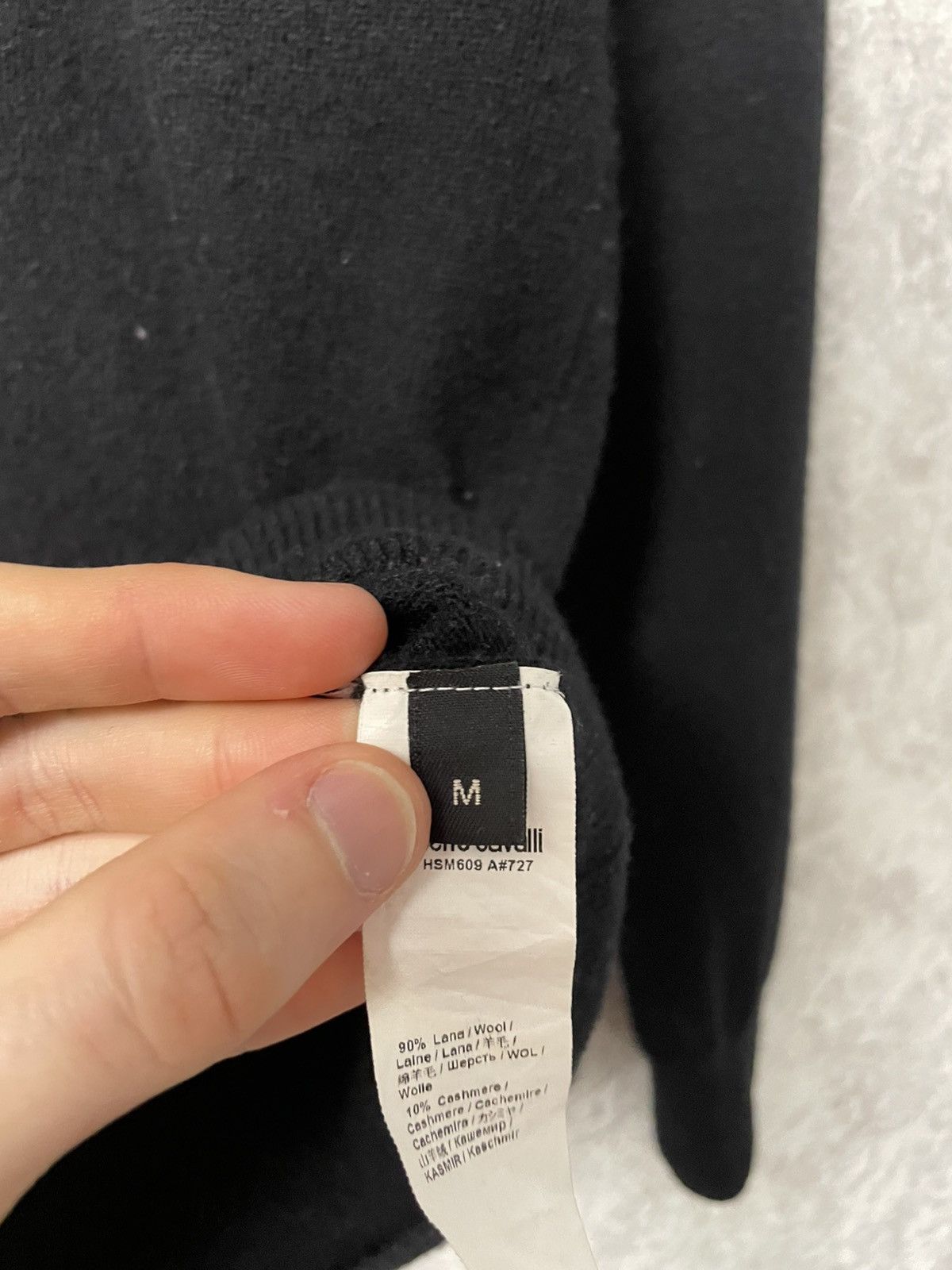 Roberto Cavalli Vintage Roberto Cavalli Black Wool/ Cashmere Sweater Size US M / EU 48-50 / 2 - 9 Thumbnail