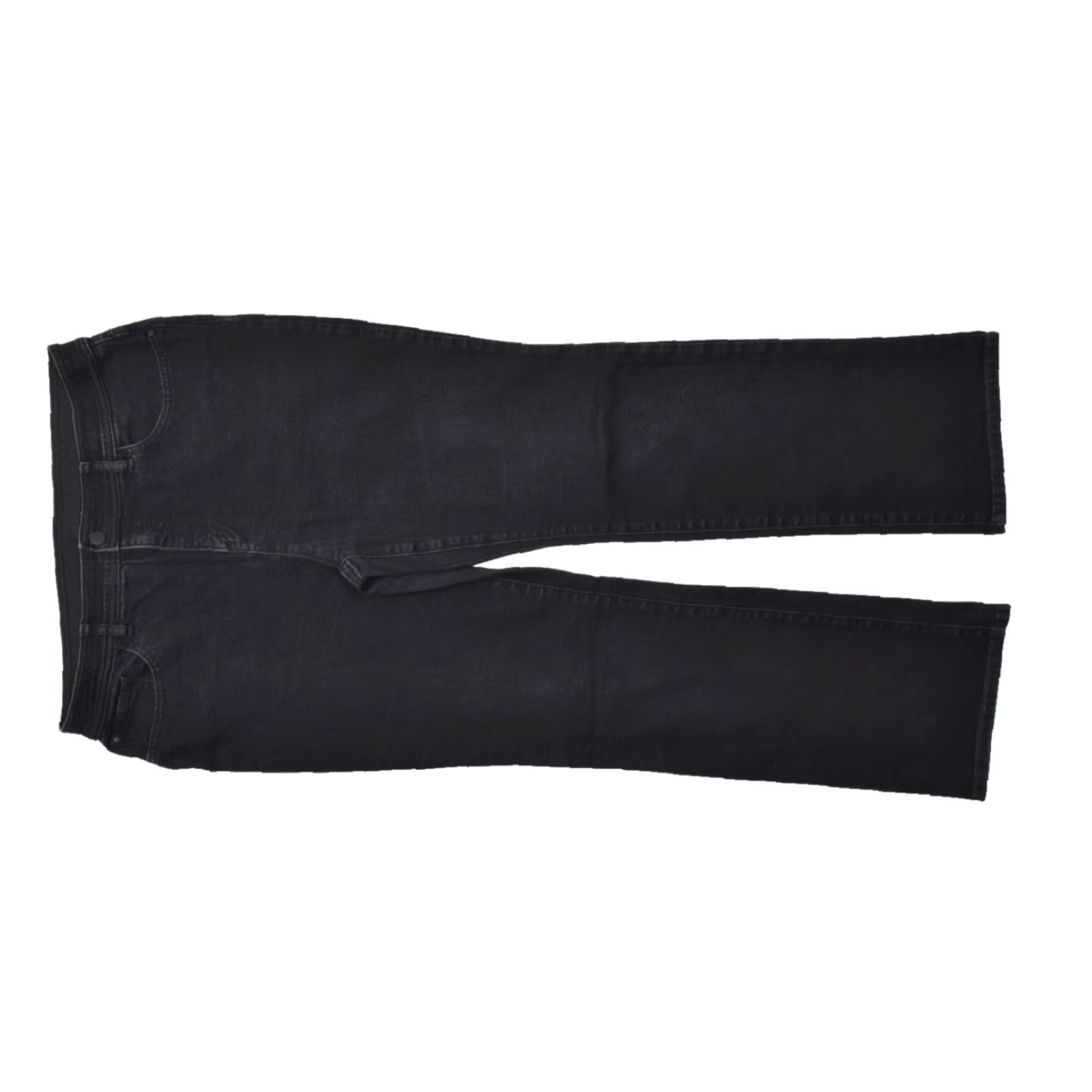 Vintage Chico's Fabulously Slimming Black Straight Leg Jeans Size 2 Short High Rise Stre Size 26" / US 2 / IT 38 - 2 Thumbnail