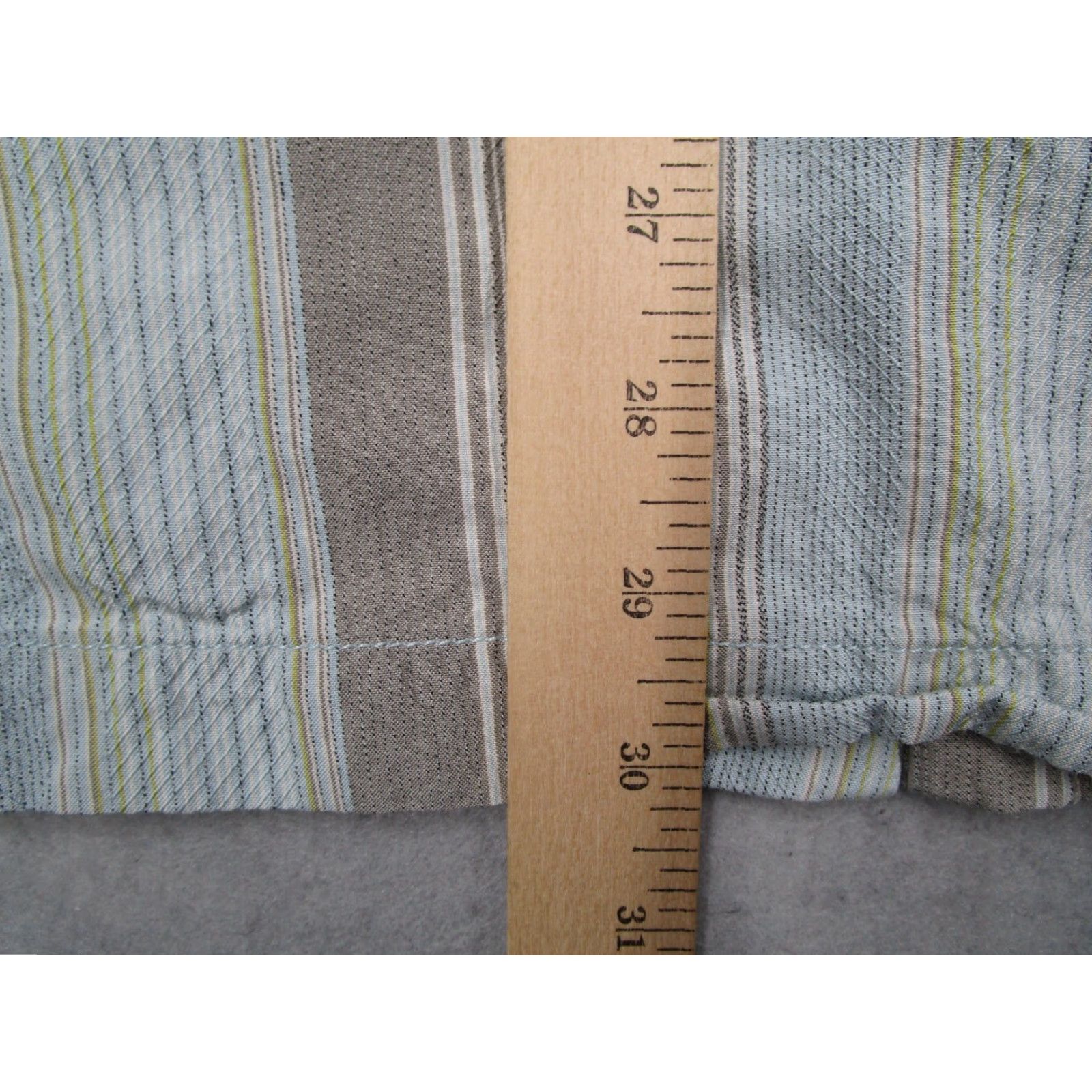 Tommy Bahama Tommy Bahama Shirt Men 1XB Blue Striped Button Up Silk Blend Camp Hawaiian Size US XL / EU 56 / 4 - 7 Thumbnail