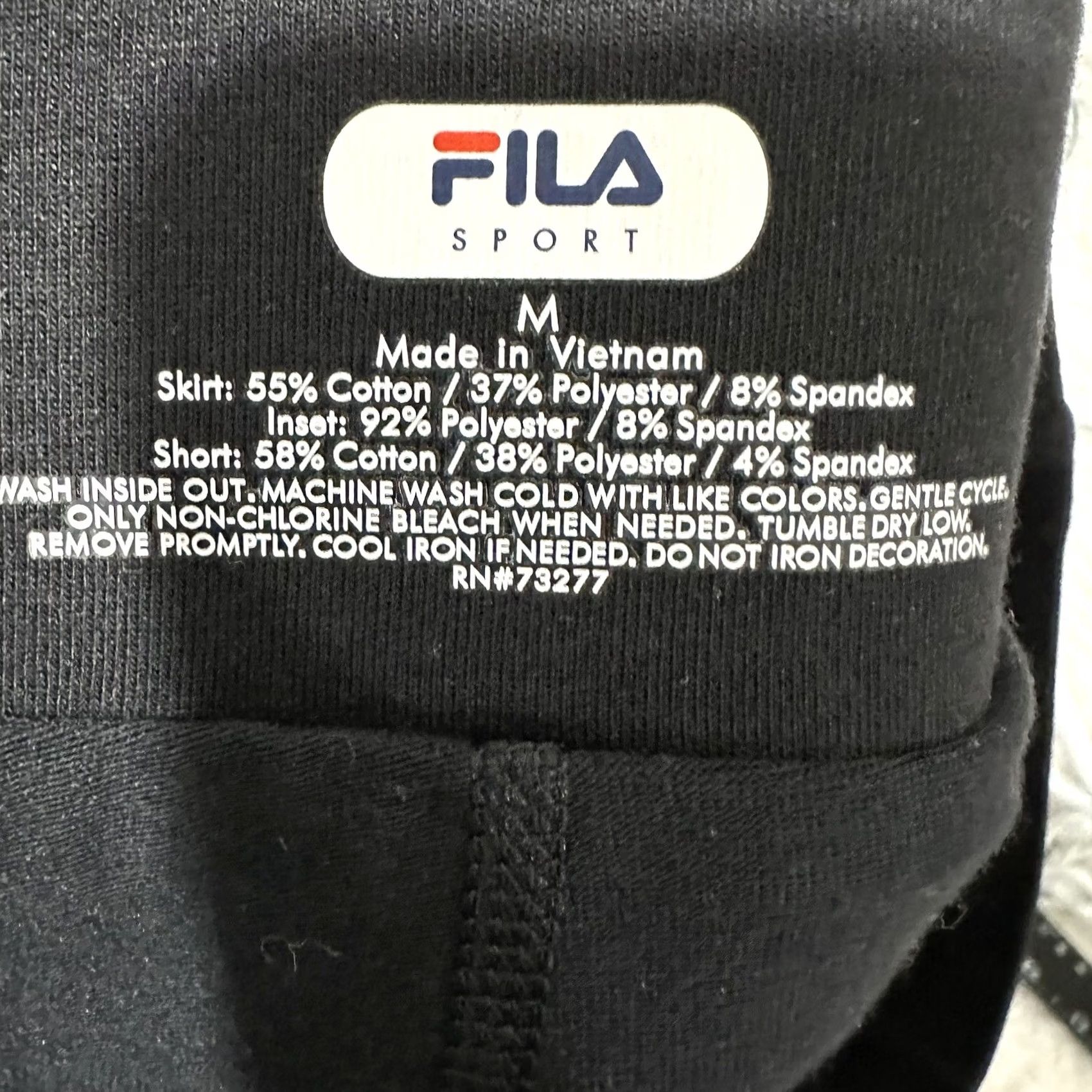Fila Fila Sport Skort Black Purple Stretch Pull On Back Zip Pocket Skirt Size Medium Women Athletic Summer Tennis Golf N/A Size 32" / US 10 / IT 46 - 3 Thumbnail