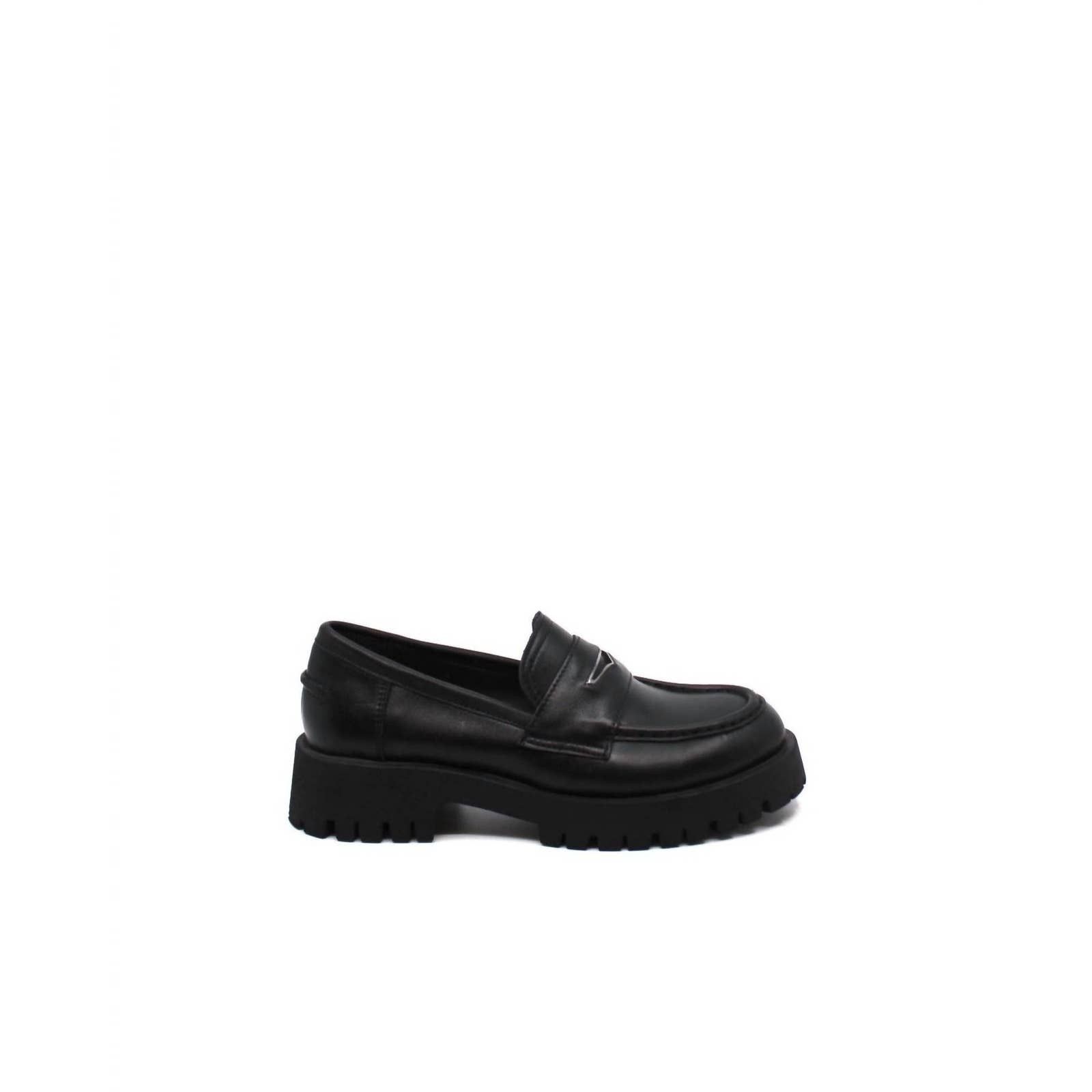 Steve Madden Lawrence Loafer In Black Leather Size US 9 / IT 39 - 2 Thumbnail