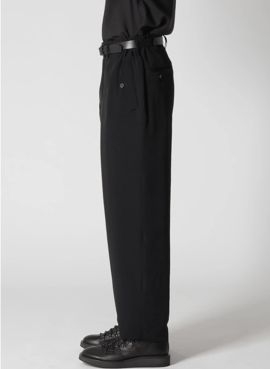 Yohji Yamamoto Yohji Yamamoto Pour Homme - Ta/TUXEDO FLAP SIDE TUCK PANTS Size US 30 / EU 46 - 5 Thumbnail
