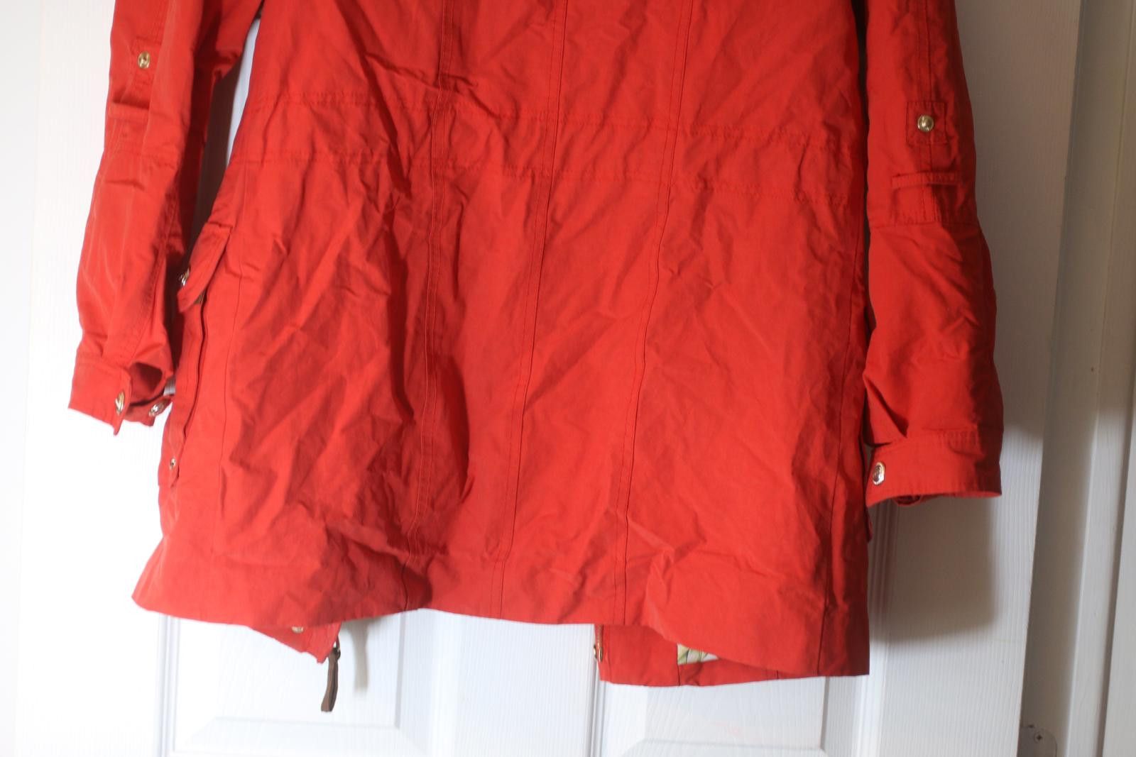 Point Zero Point Zero Red Parka Jacket Floral Hooded Womens Size Small Size S / US 4 / IT 40 - 12 Thumbnail