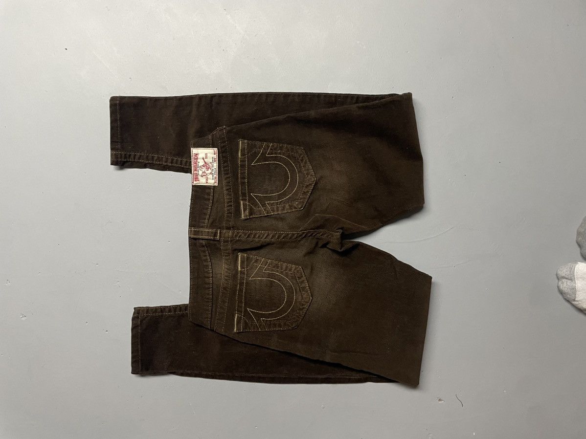 True Religion brown cord. low rise true religion pants Size 27" / US 4 / IT 40 - 1 Thumbnail