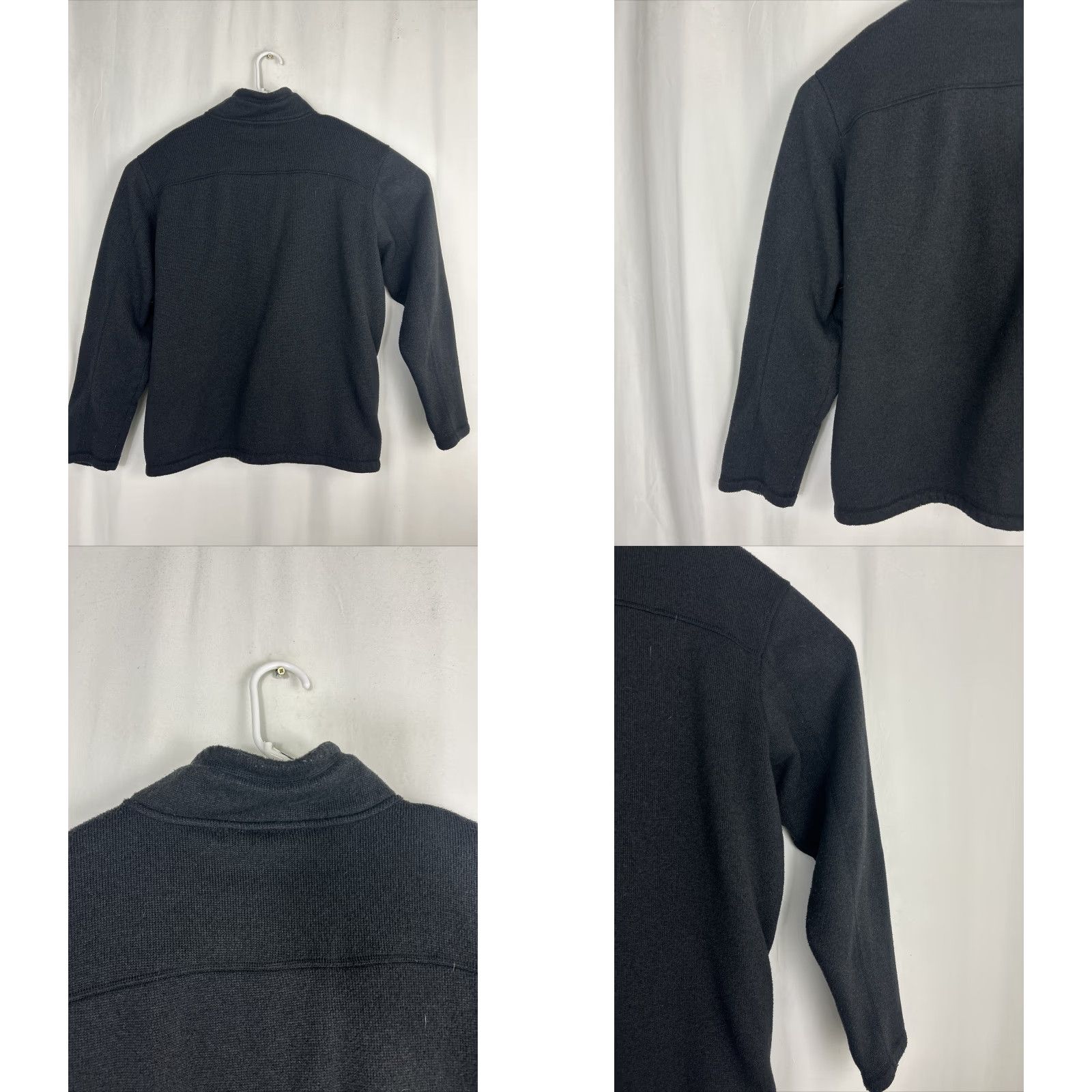 The North Face The North Face Mens XL 1/4 Zip Pullover Black Polyester Cal Aggies Flyers Sweatshirt Embroidered Size US XL / EU 56 / 4 - 9 Thumbnail
