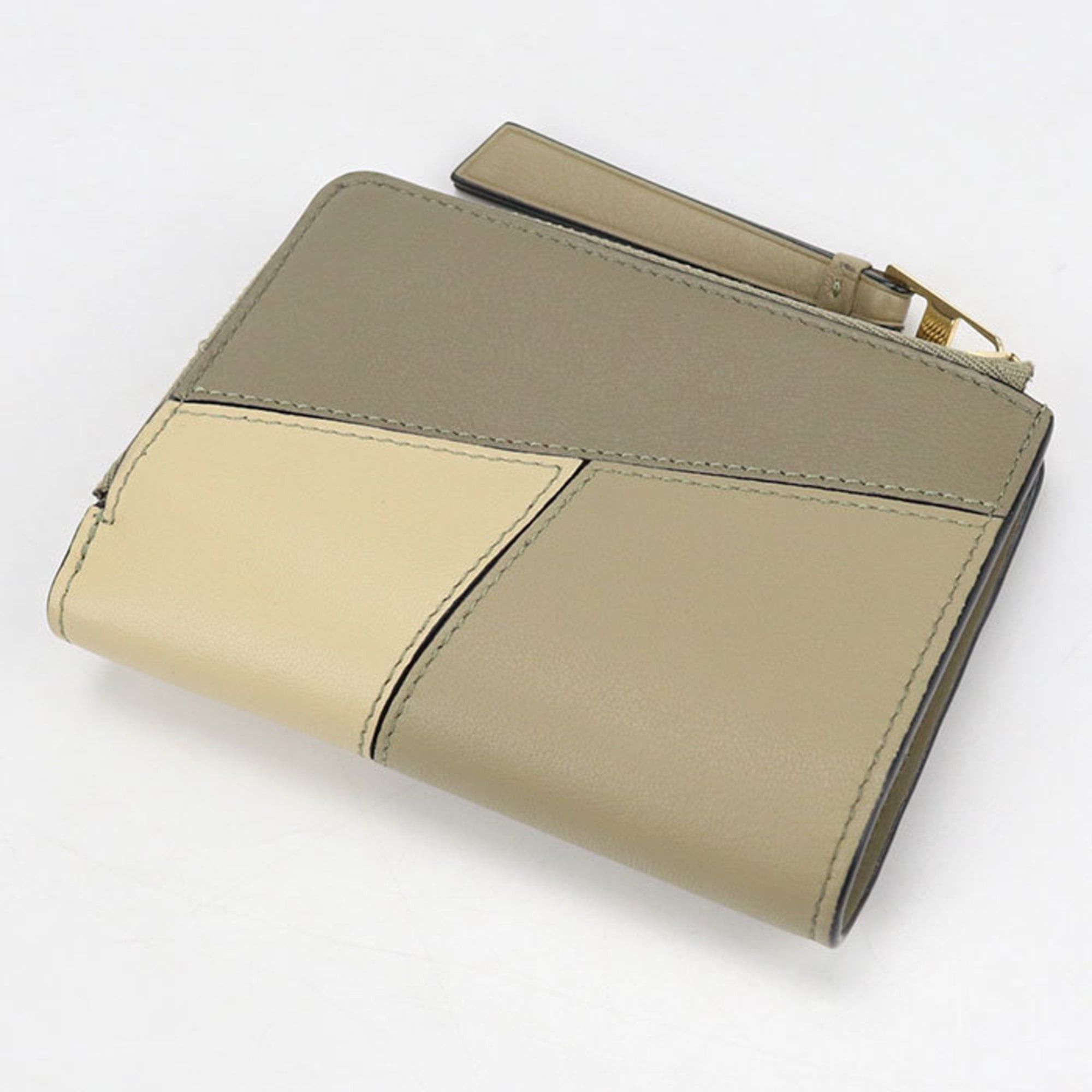 Loewe LOEWE Puzzle Bifold Wallet, Khaki, Men's and Women's Size ONE SIZE - 1 Thumbnail