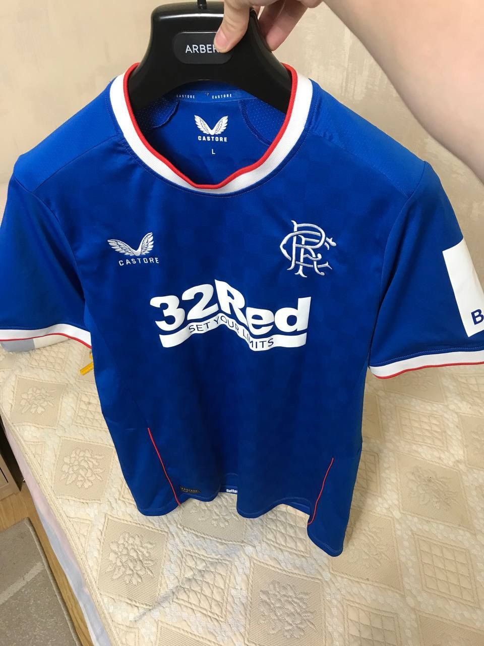 Vintage 🔥 Glasgow Rangers 2022 2023 Home Football Jersey Shirt Size US L / EU 52-54 / 3 - 6 Thumbnail