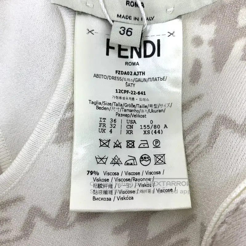 Fendi Fendi Cream White Women's Dress Size XS . Size XS / US 0-2 / IT 36-38 - 7 Thumbnail