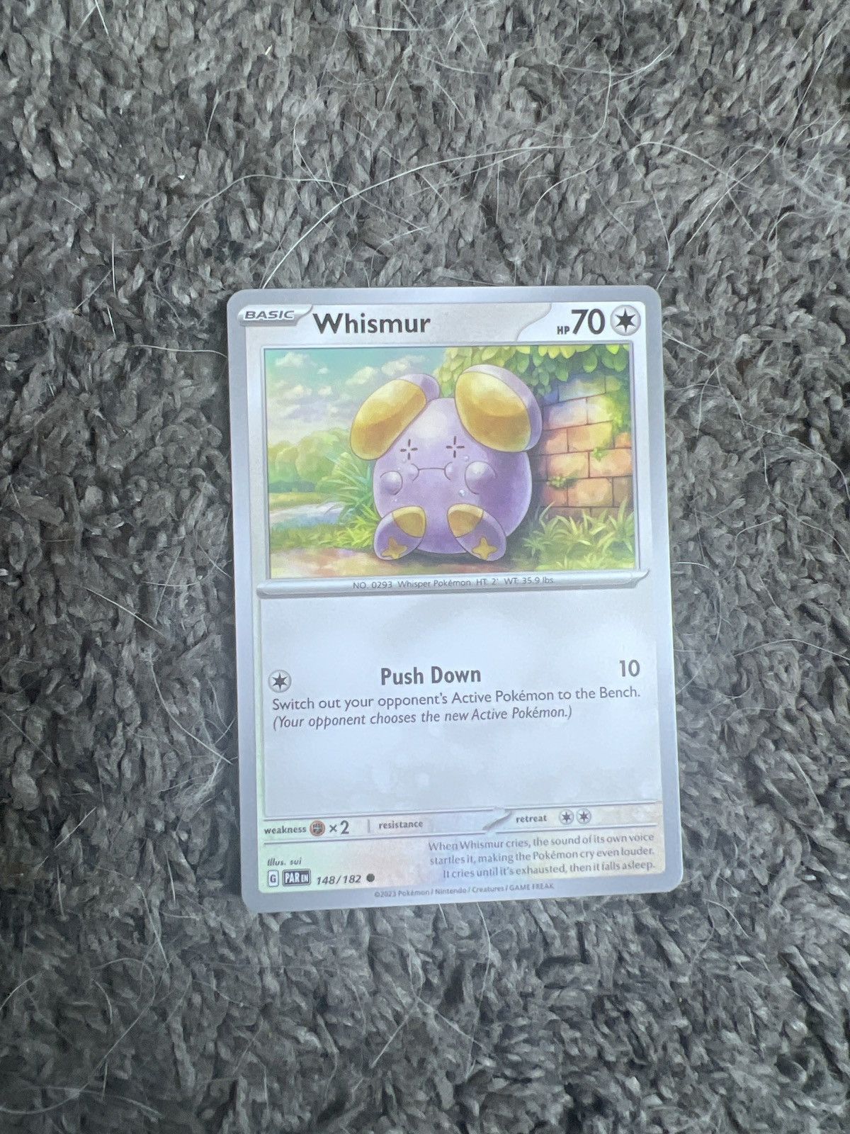 Pokemon 2023 Pokémon Whismur Basic Card Size ONE SIZE - 1 Thumbnail