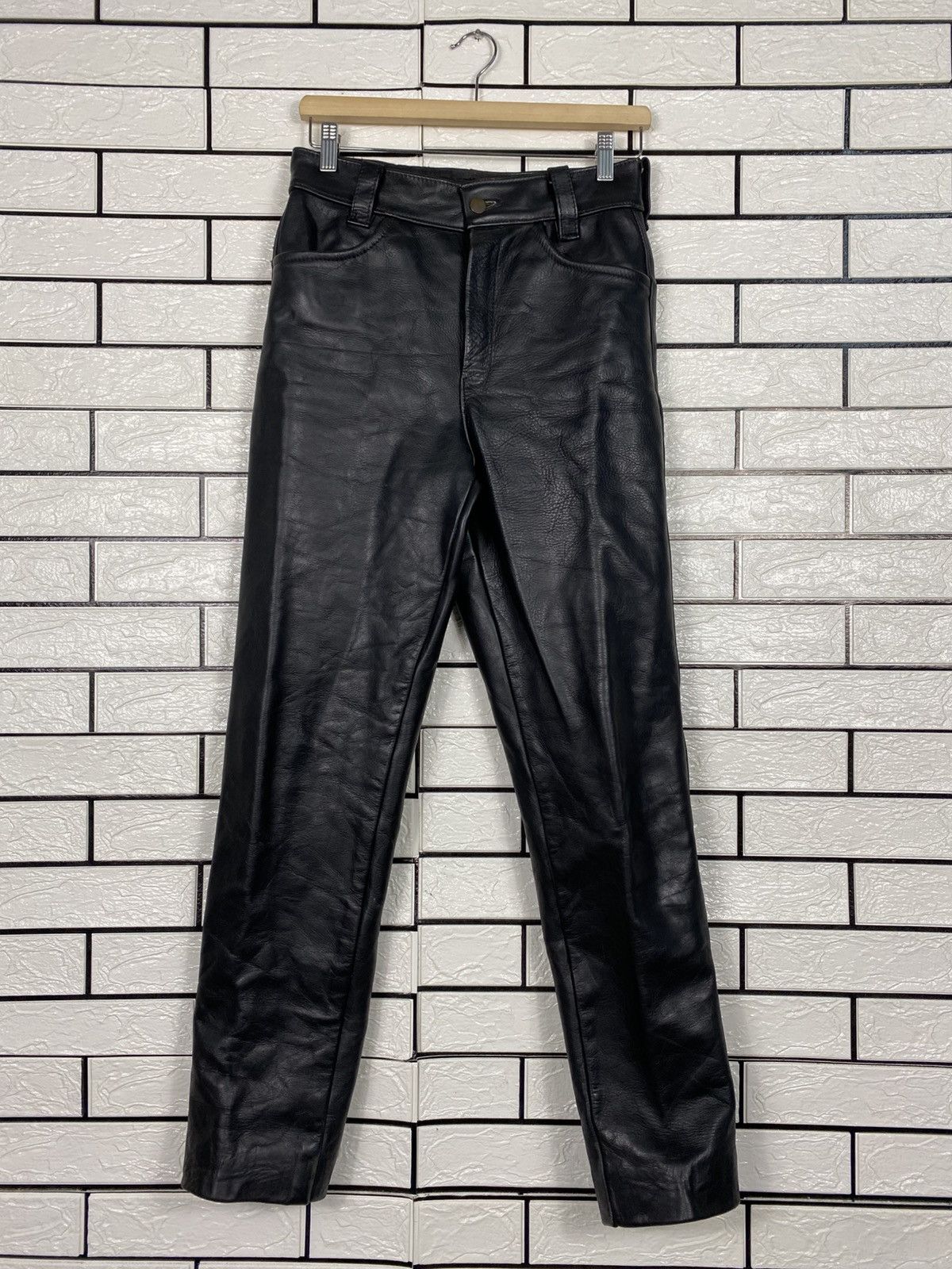Vanson Leathers 📌Vintage Genuine Leather Pants Cafe Racer Vanson Leather Size US 30 / EU 46 - 2 Thumbnail